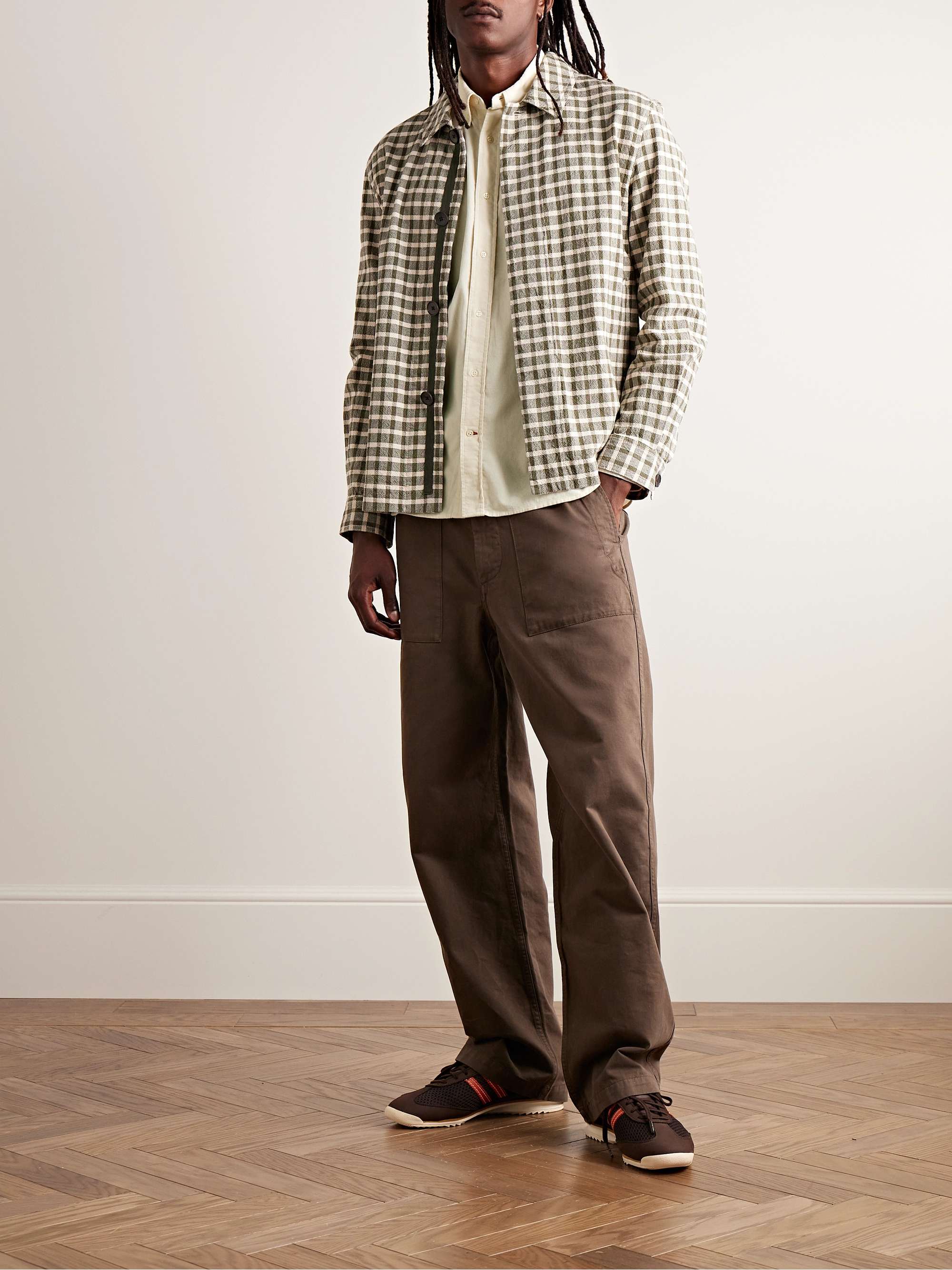 OLIVER SPENCER Brook Button-Down Collar Cotton-Corduroy Shirt for Men ...