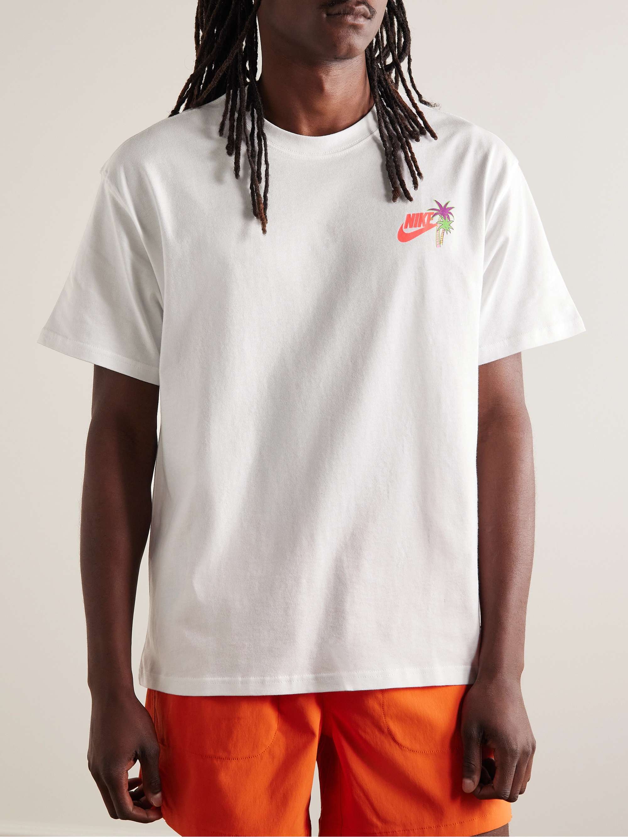 NIKE Sportswear LogoAppliquéd Printed CottonJersey TShirt for Men