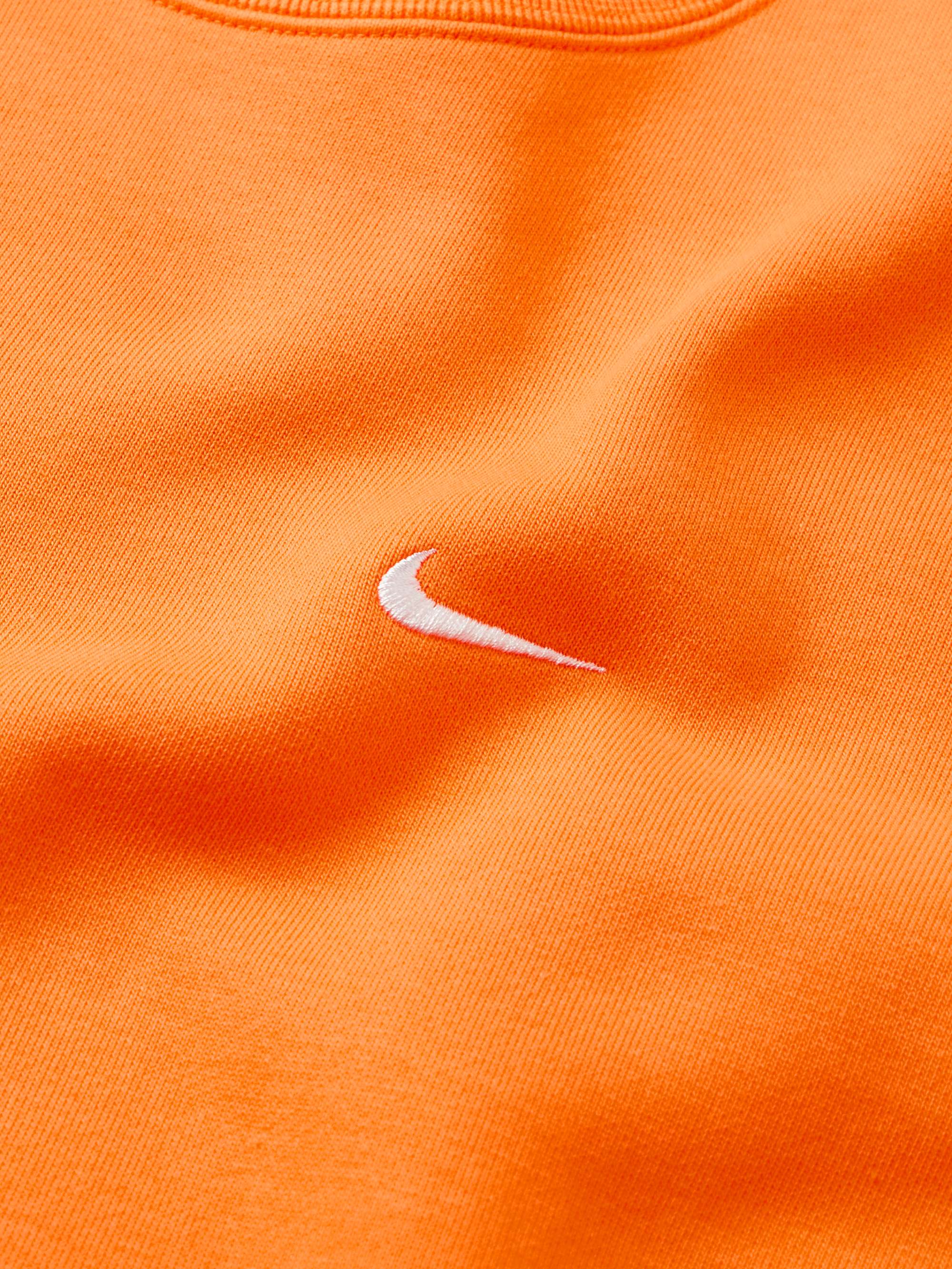 NIKE Solo Swoosh Cotton-Blend Jersey Sweatshirt