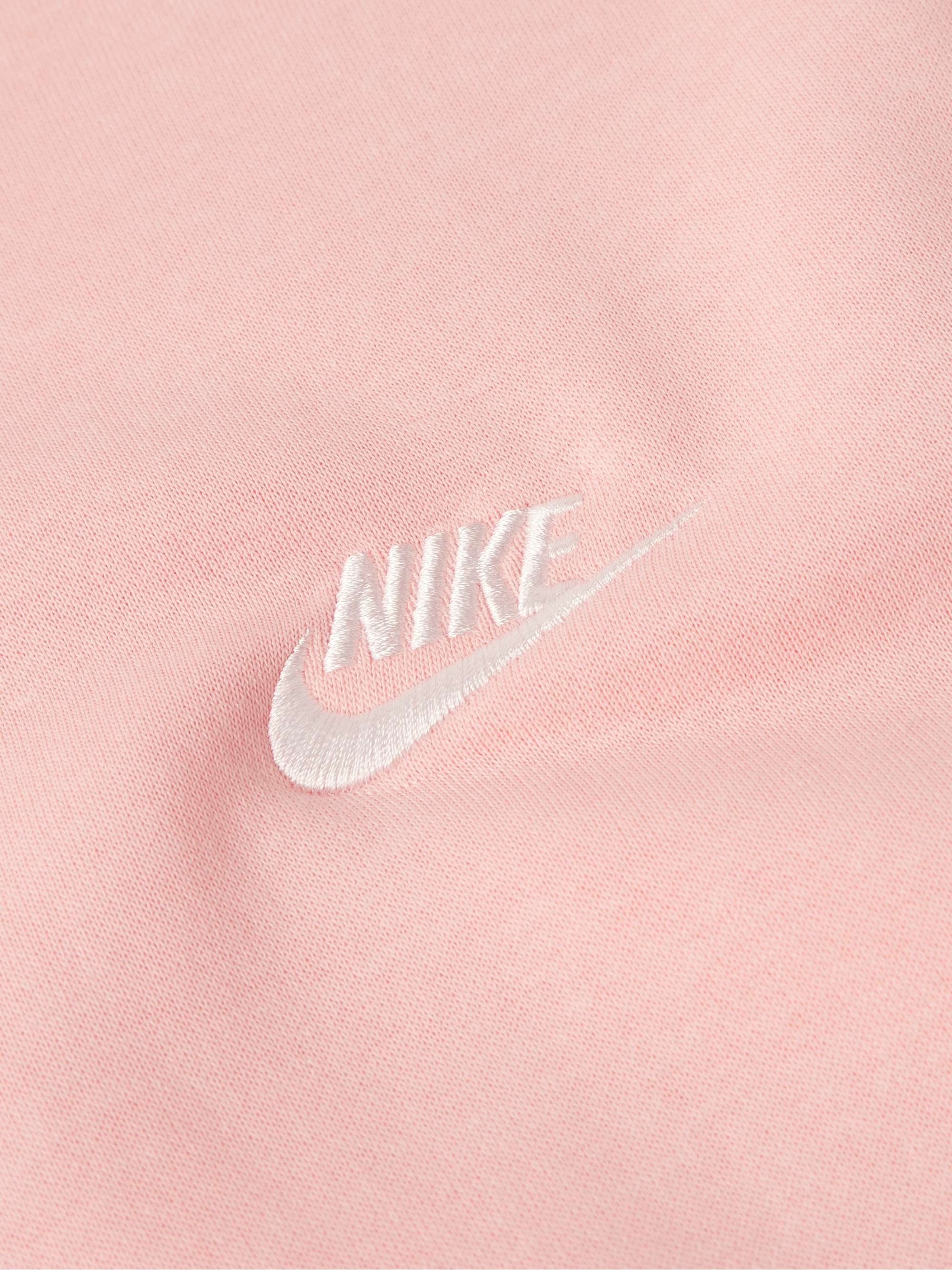 NIKE NSW Club Logo-Embroidered Cotton-Blend Jersey Sweatshirt