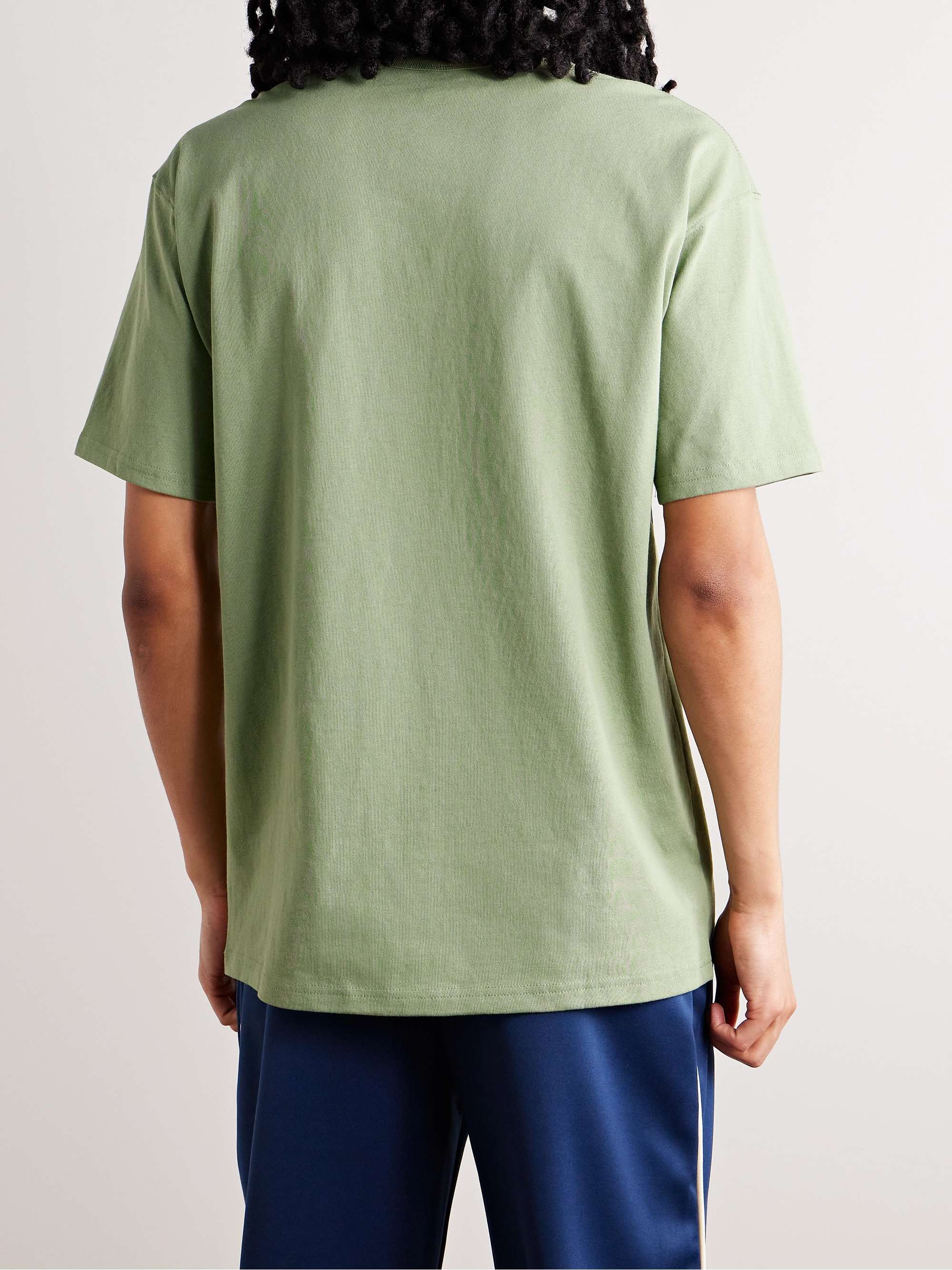 NIKE Sportswear Premium Essentials Logo-Embroidered Cotton-Jersey T-Shirt