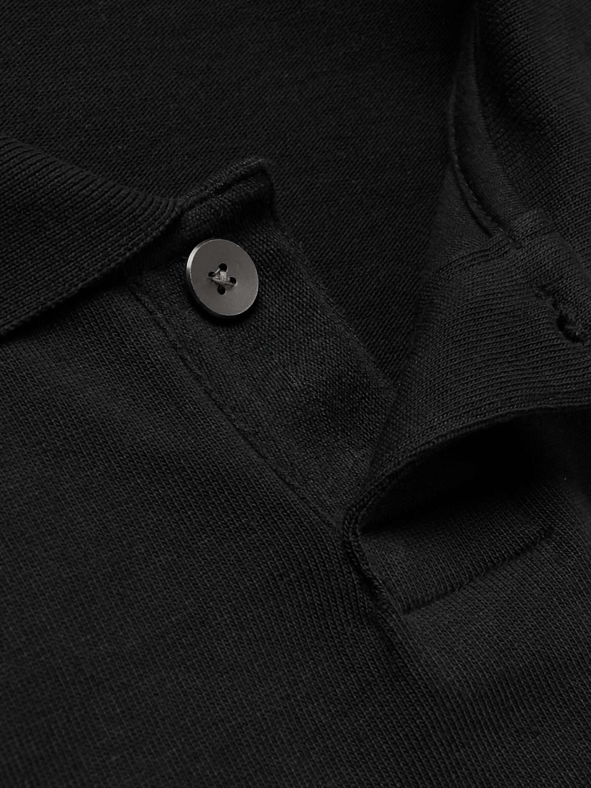 NIKE Logo-Embroidered Cotton-Jersey Polo Shirt