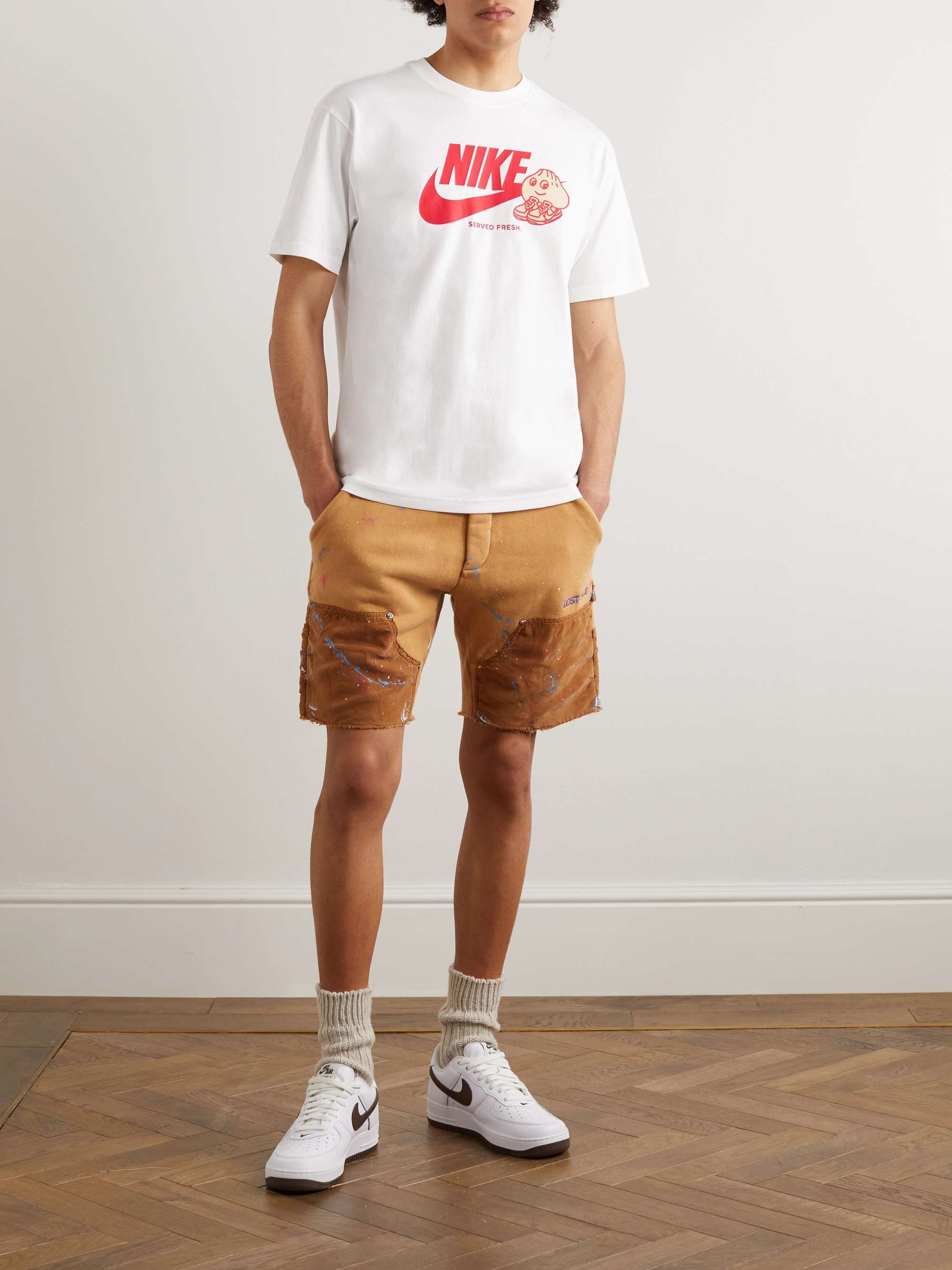 NIKE NSW Logo-Print Cotton-Jersey T-Shirt