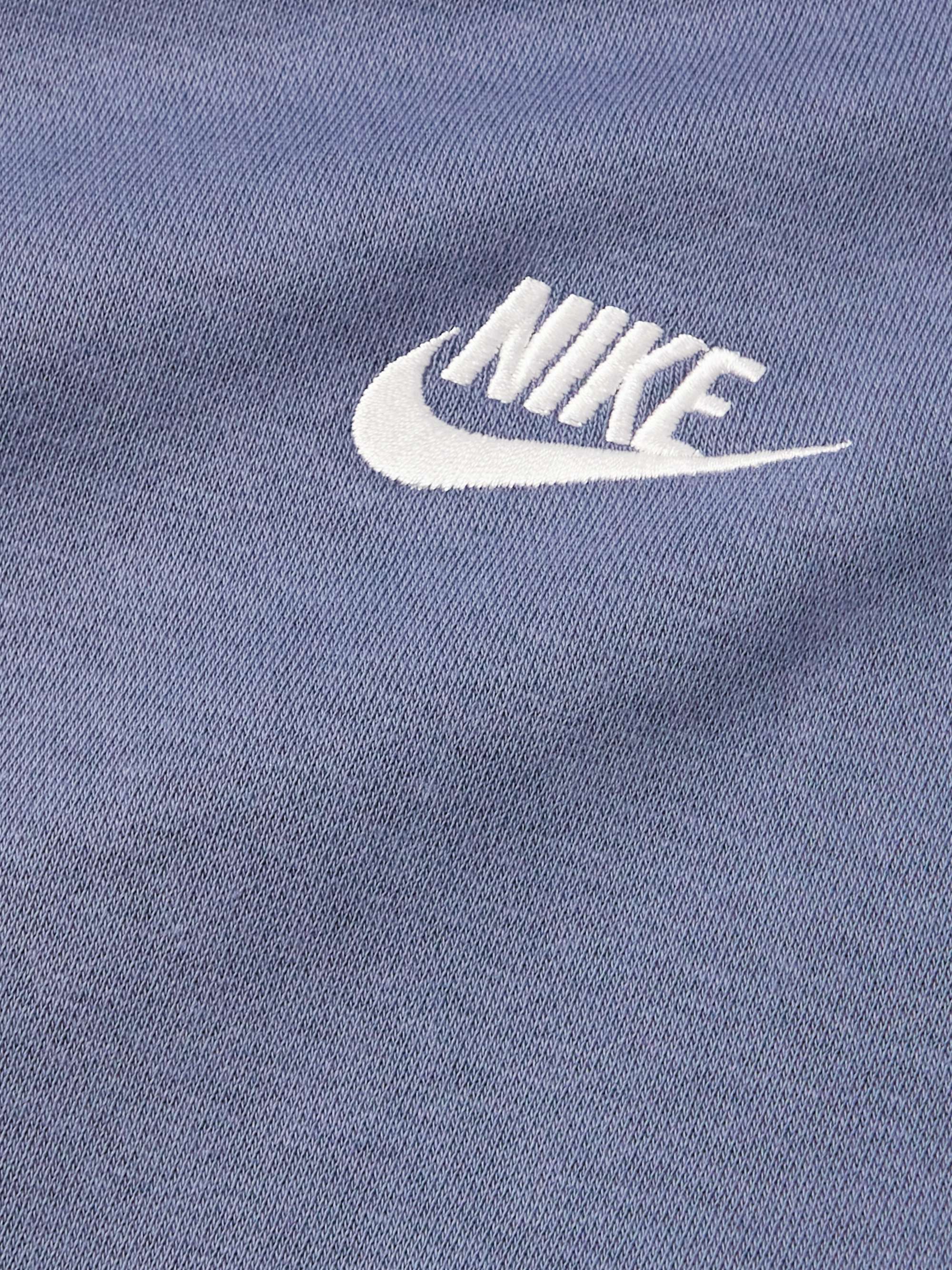 NIKE NSW Logo-Embroidered Cotton-Blend Jersey Hoodie