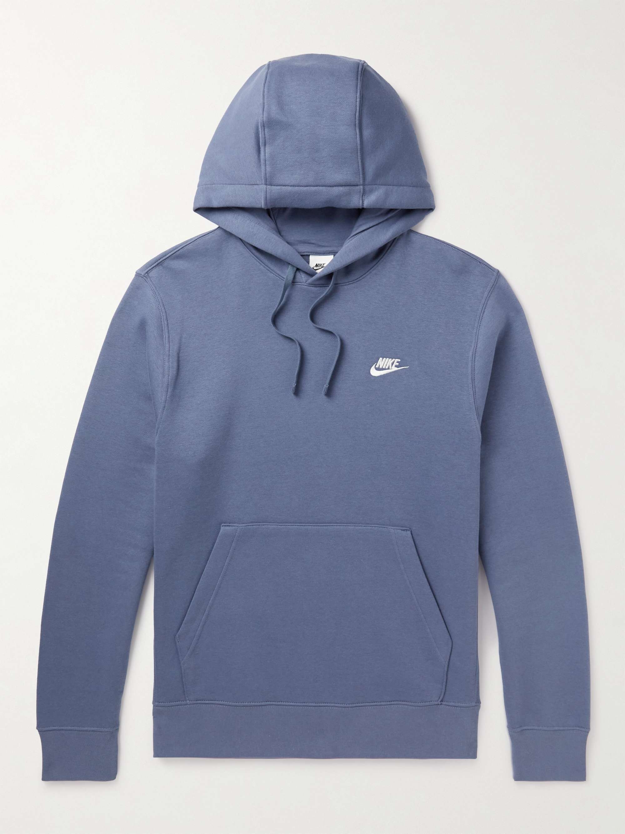 NIKE NSW Logo-Embroidered Cotton-Blend Jersey Hoodie