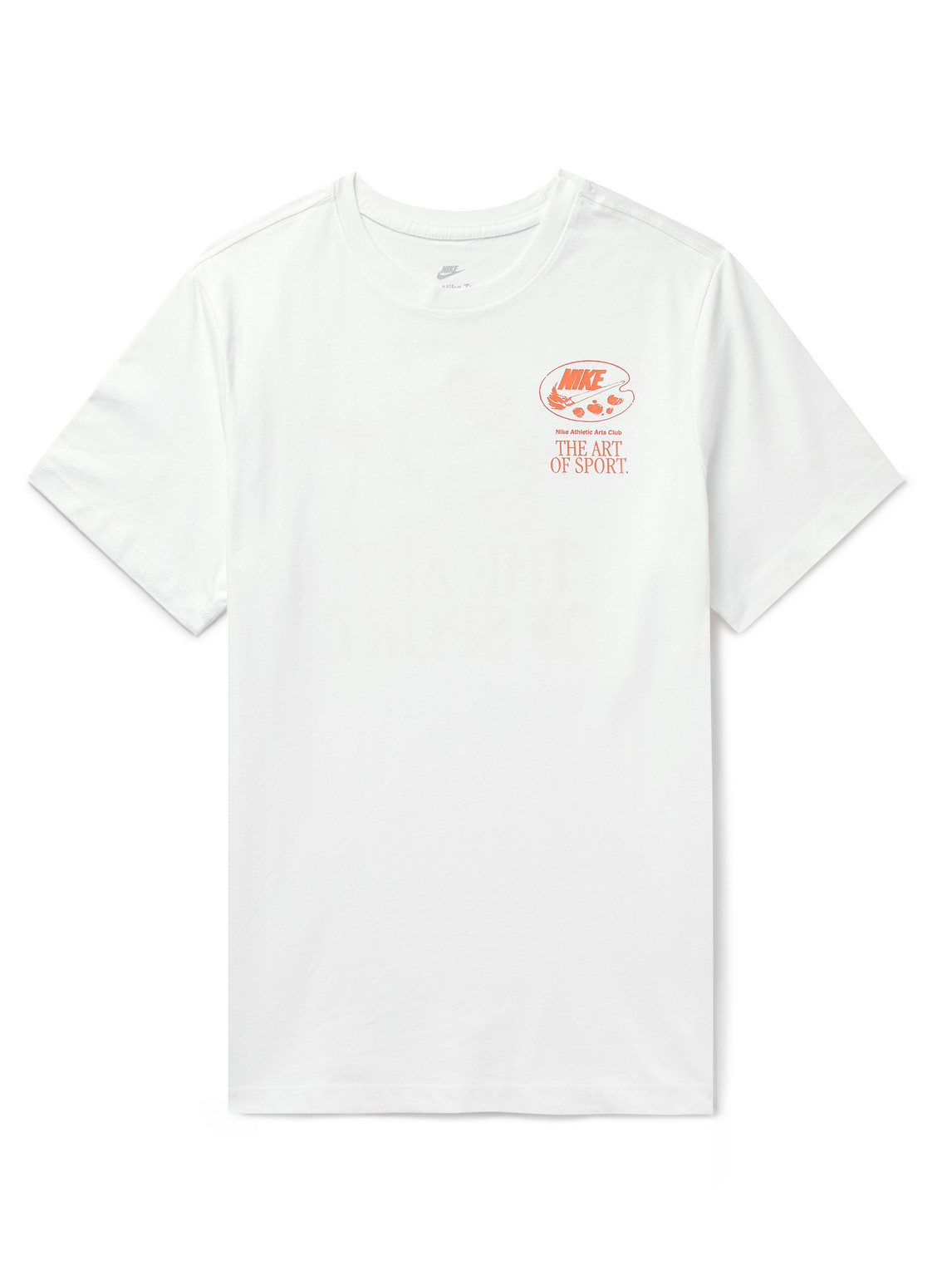 Nike Sportswear Logo-print Cotton-jersey T-shirt In White