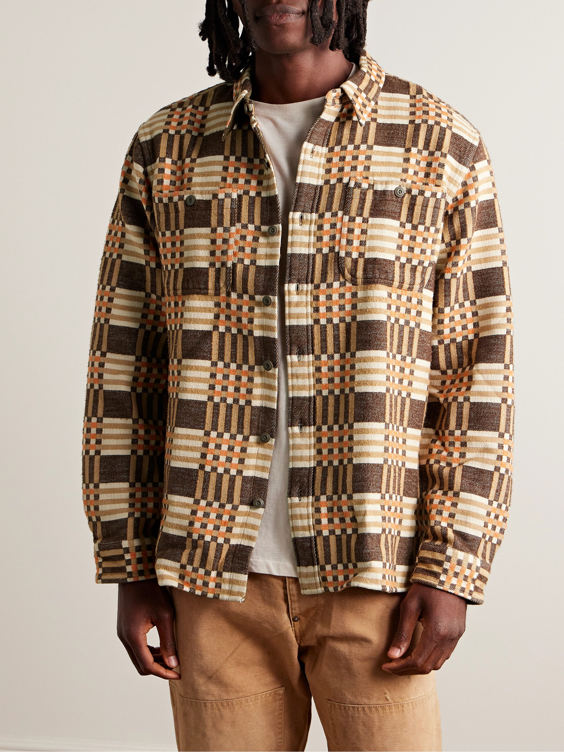 RRL Cody Checked Cotton-Jacquard Shirt | Smart Closet