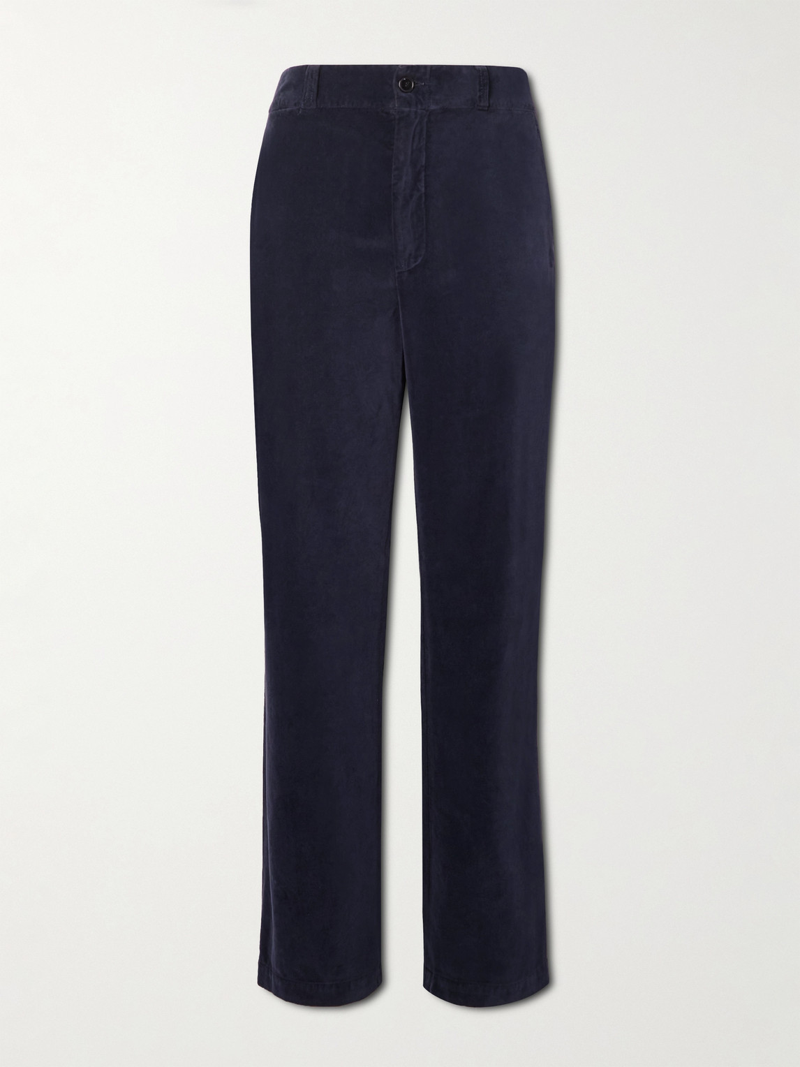 Barena – Straight-Leg Garment-Dyed Cotton-Velvet Trousers