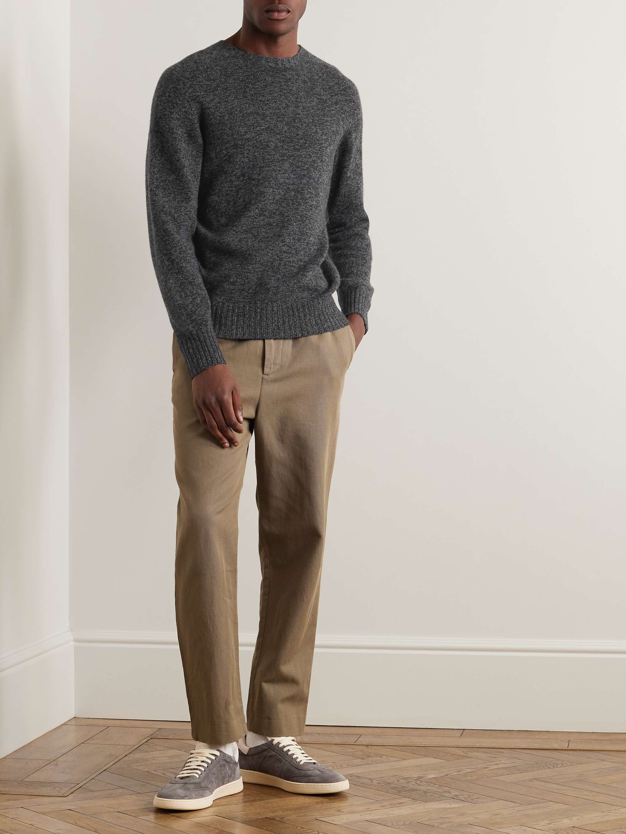 OFFICINE GÉNÉRALE Merino Wool and Cashmere-Blend Sweater for Men | MR ...
