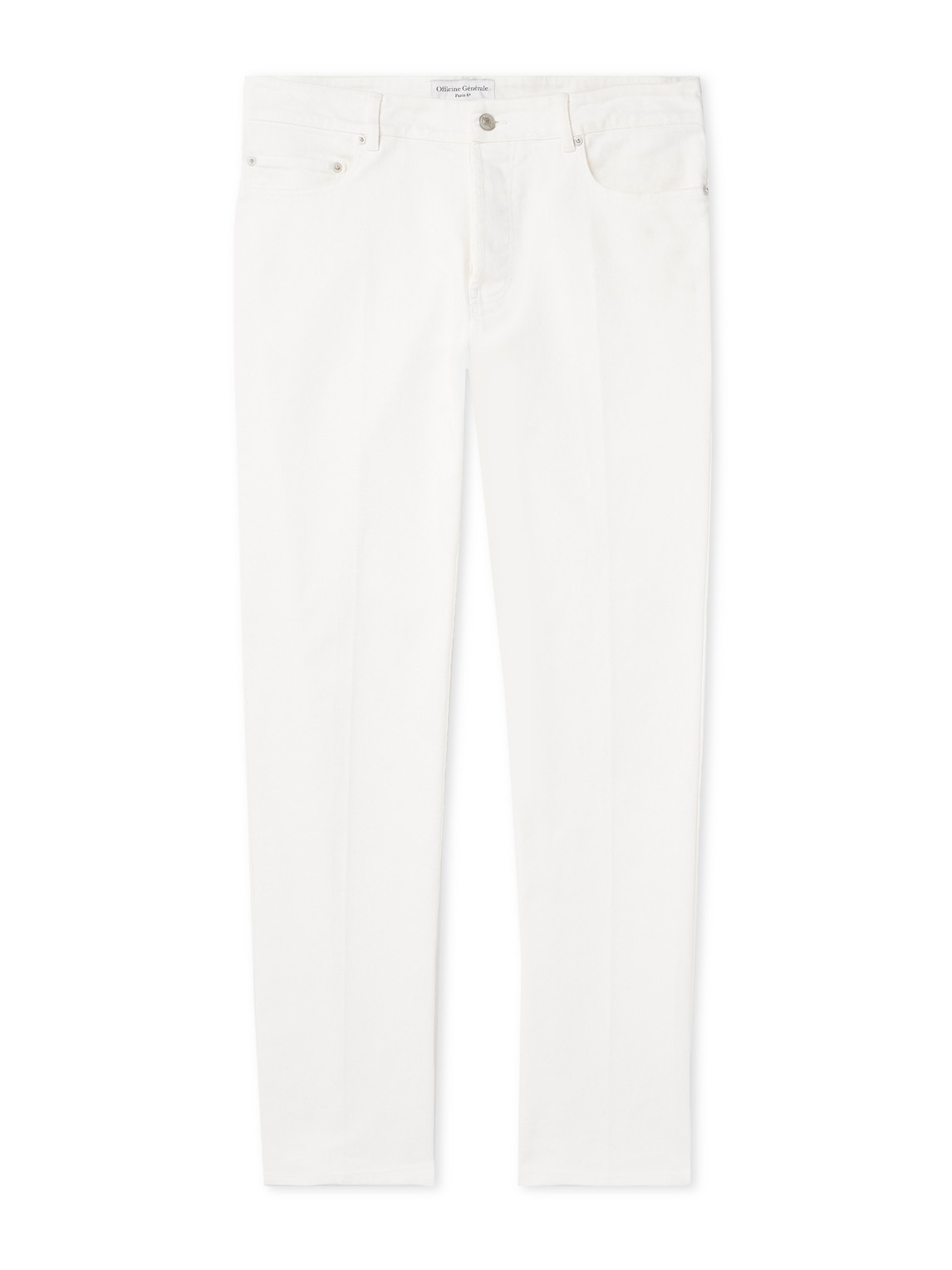 Officine Generale James Slim-fit Jeans In White