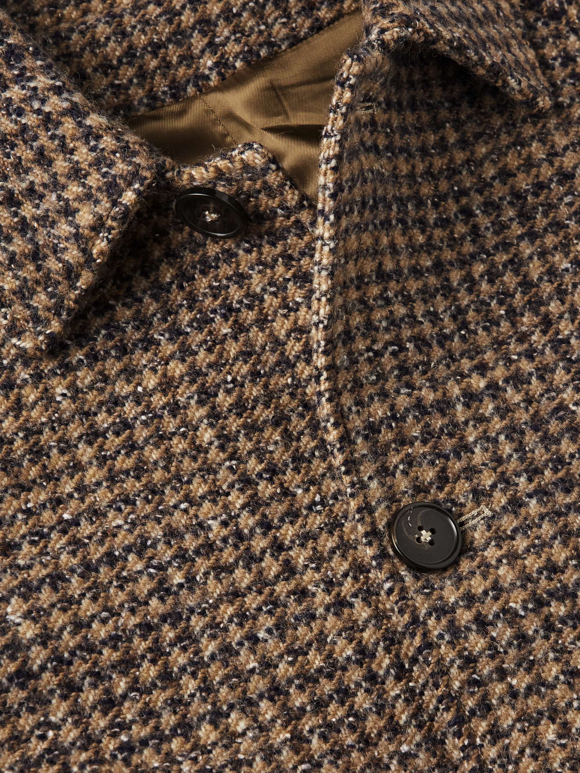 OFFICINE GÉNÉRALE Hudson Houndstooth Virgin Wool-Blend Coat for Men ...