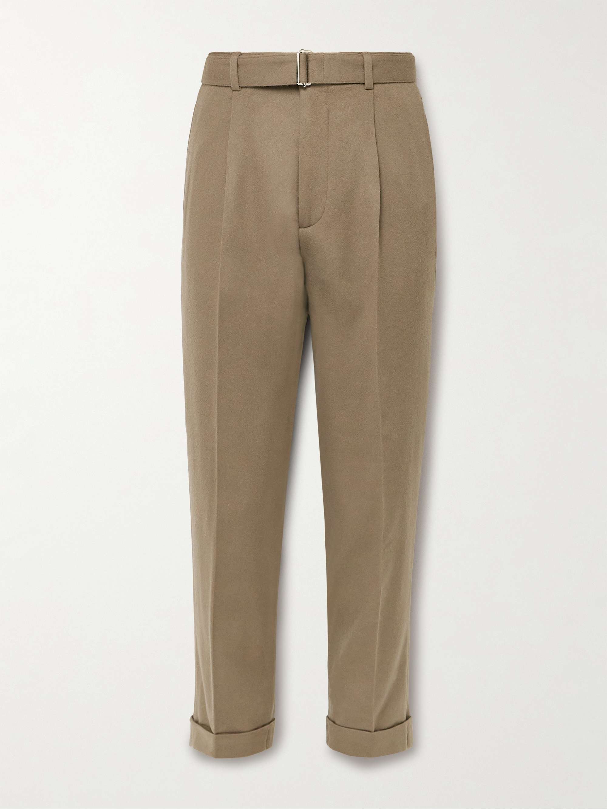 OFFICINE GÉNÉRALE Hugo Tapered Belted Cotton-Blend Corduroy Suit ...