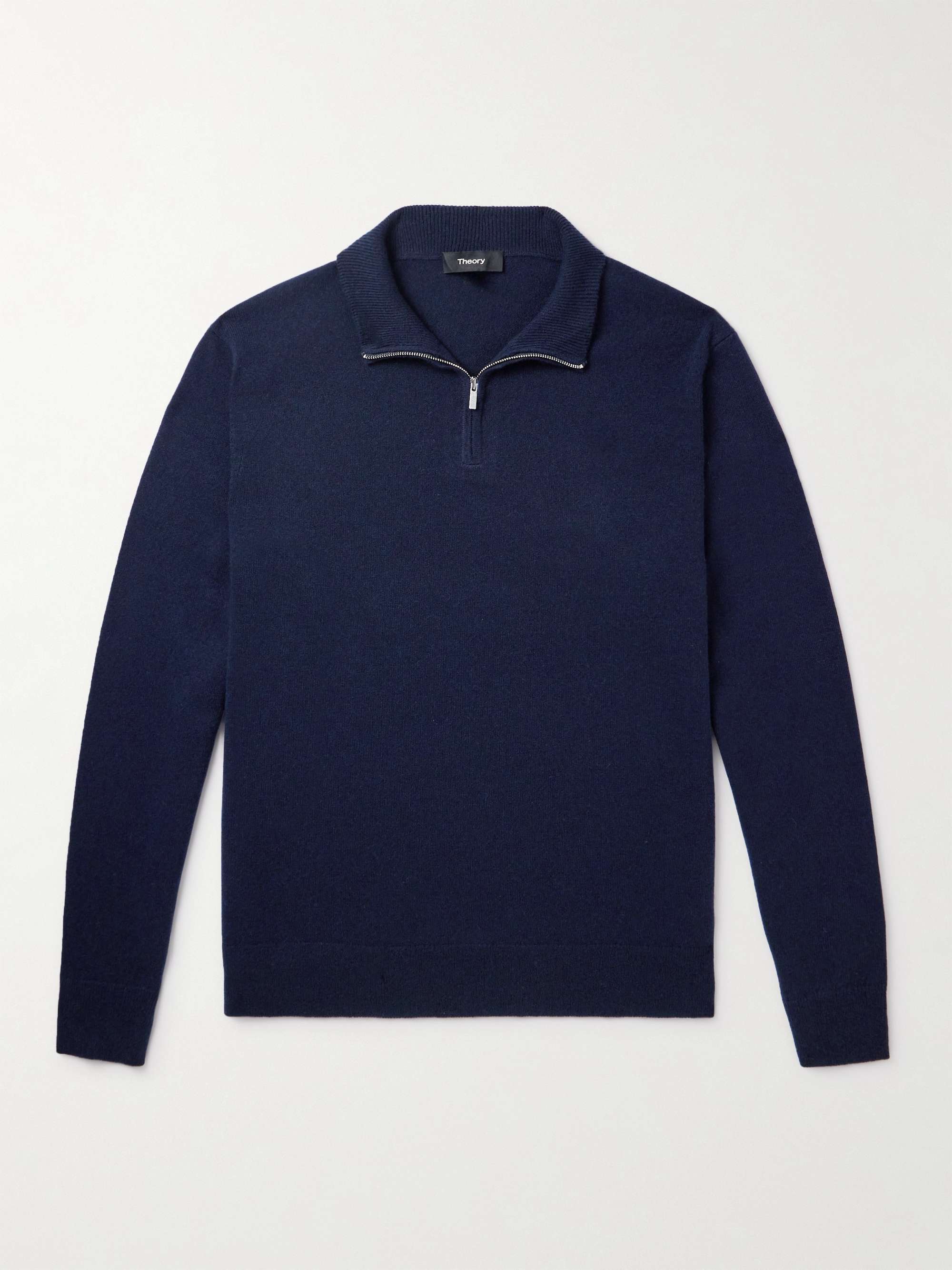 THEORY Hilles Cashmere Half-Zip Sweater for Men | MR PORTER