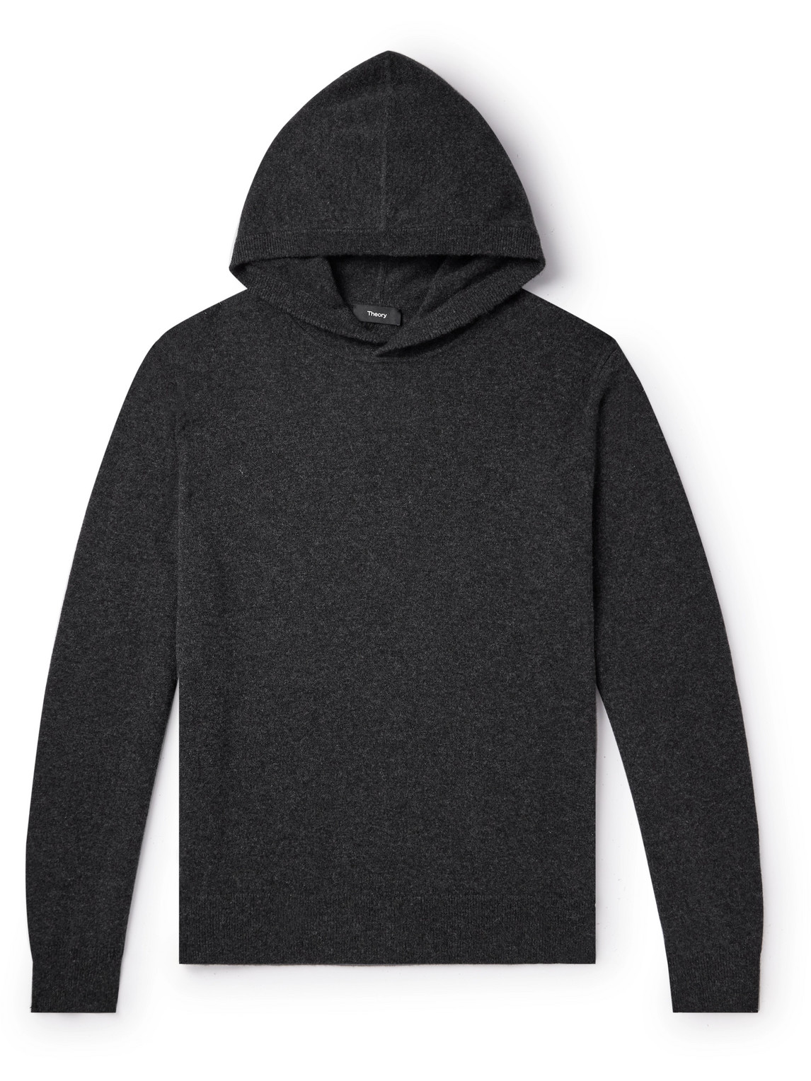 Theory Hilles Cashmere Hoodie In Gray