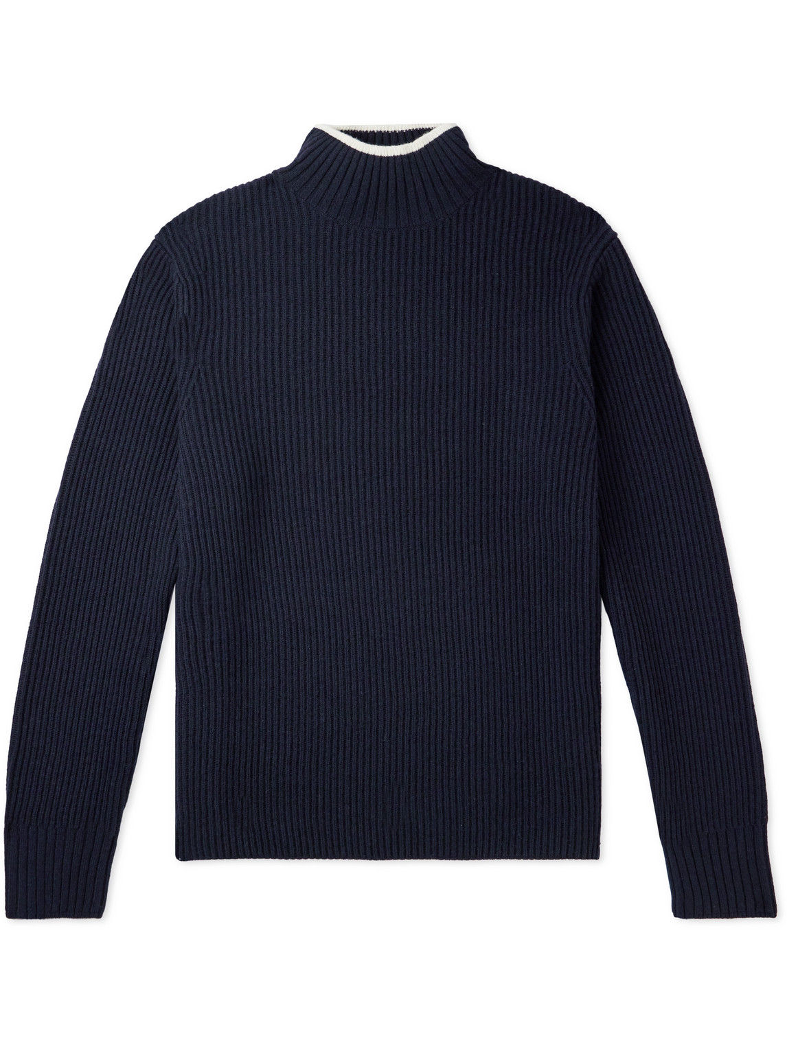 Dimo Ribbed Wool and Cashmere-Blend Rollneck Sweater