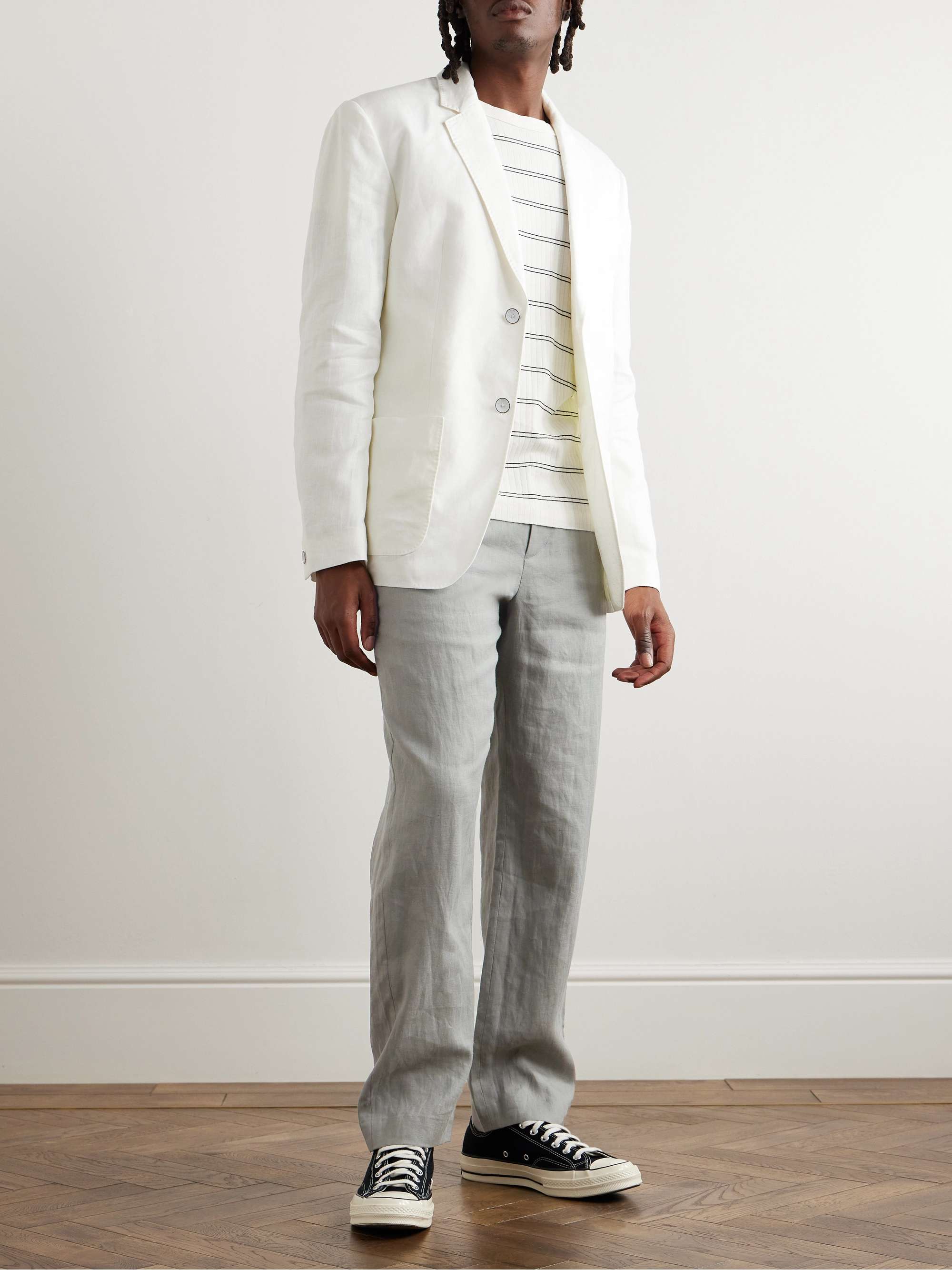 RAG & BONE Shift Straigh-Leg Linen Trousers for Men | MR PORTER