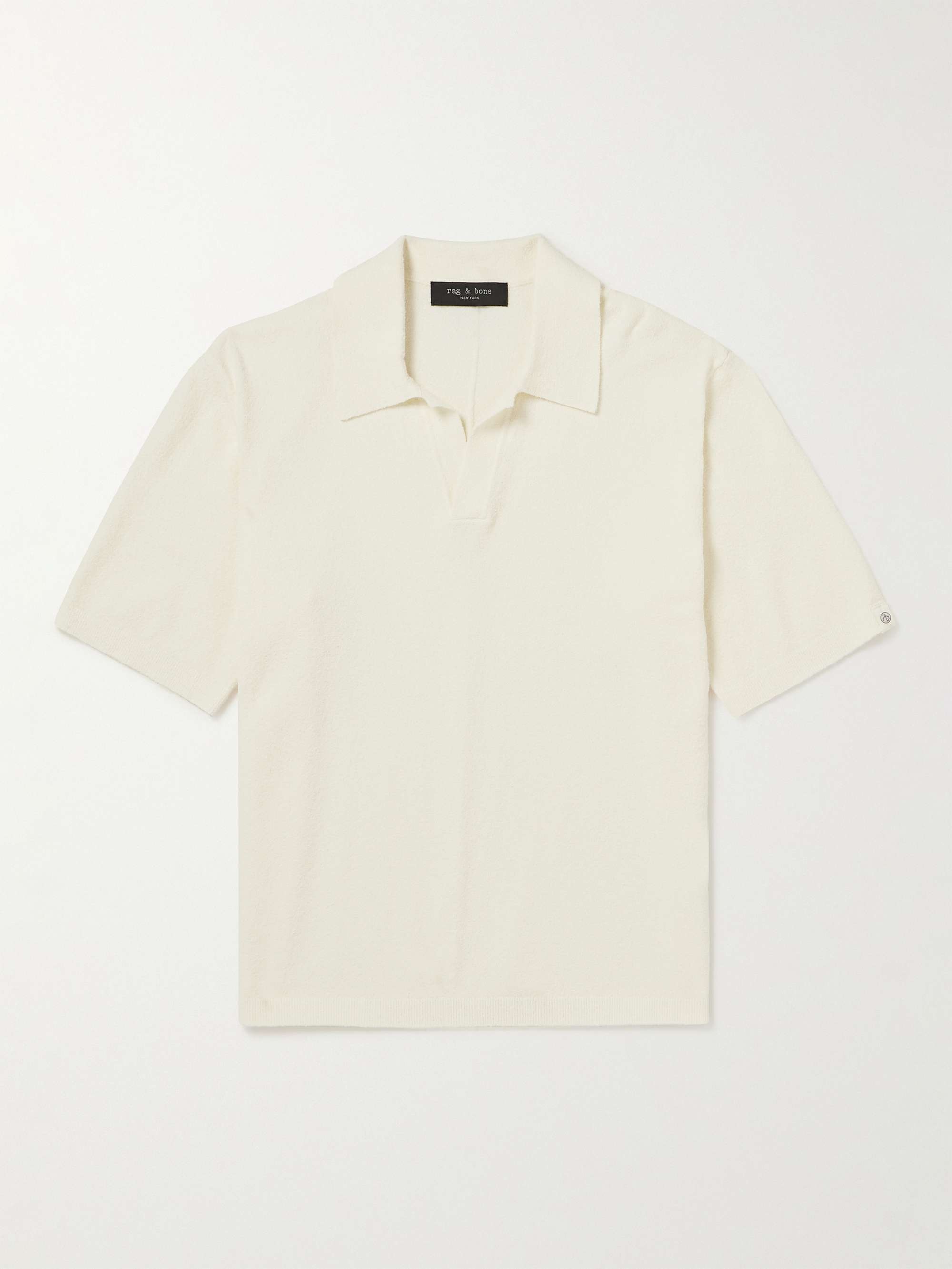 RAG & BONE Johnny Cotton-Blend Terry Polo Shirt for Men | MR PORTER