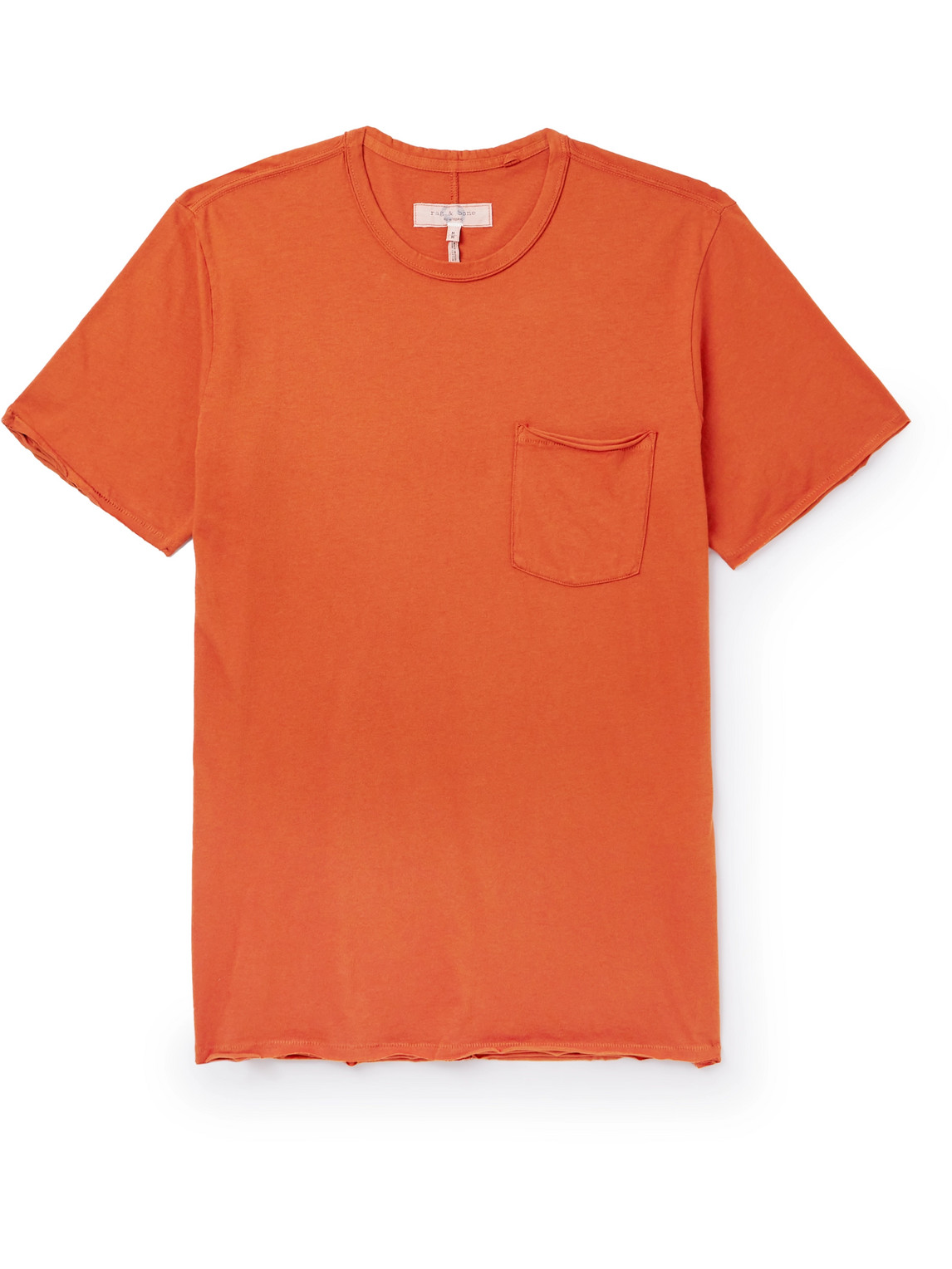 Rag & Bone Miles Organic Cotton Pocket T-shirt In Orange
