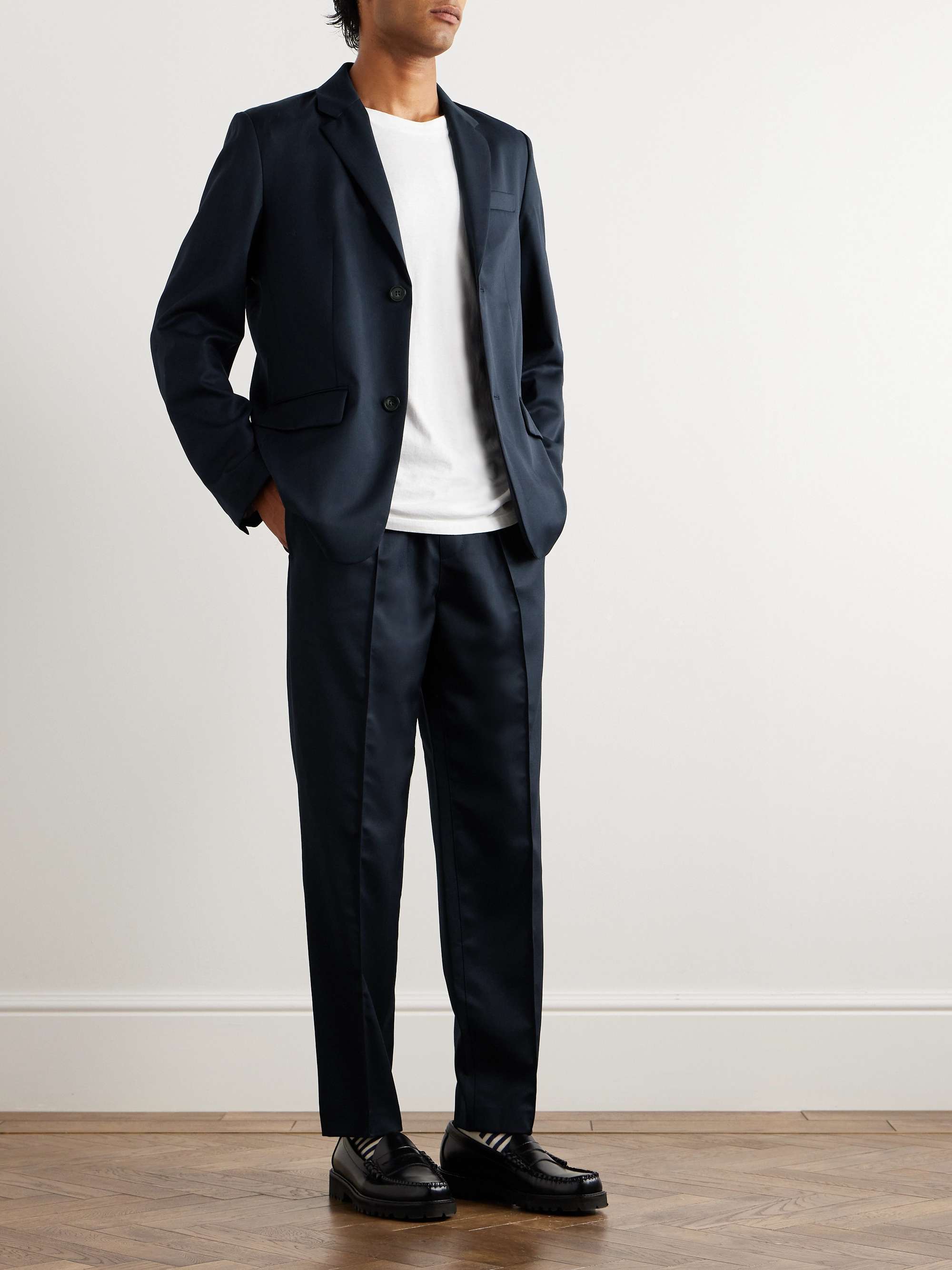 A.P.C. Pieter Straight-Leg Pleated Suit Trousers for Men | MR PORTER