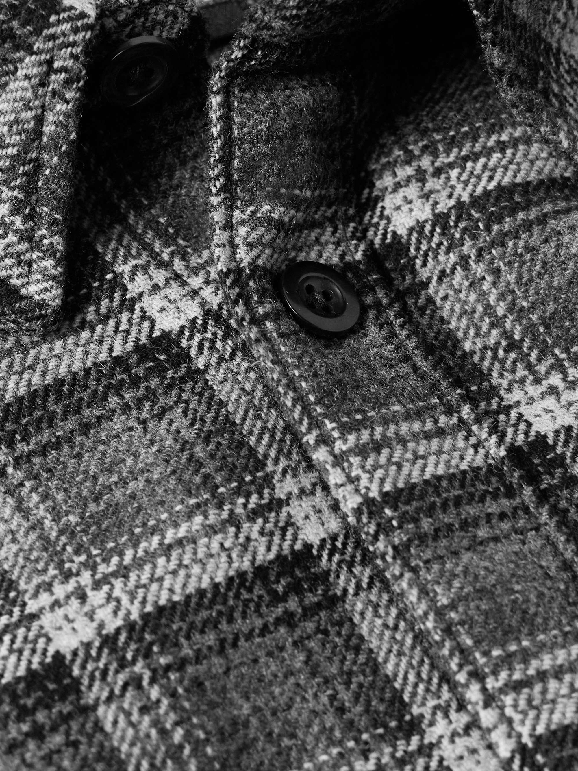 A.P.C. Checked Wool-Blend Overshirt for Men | MR PORTER