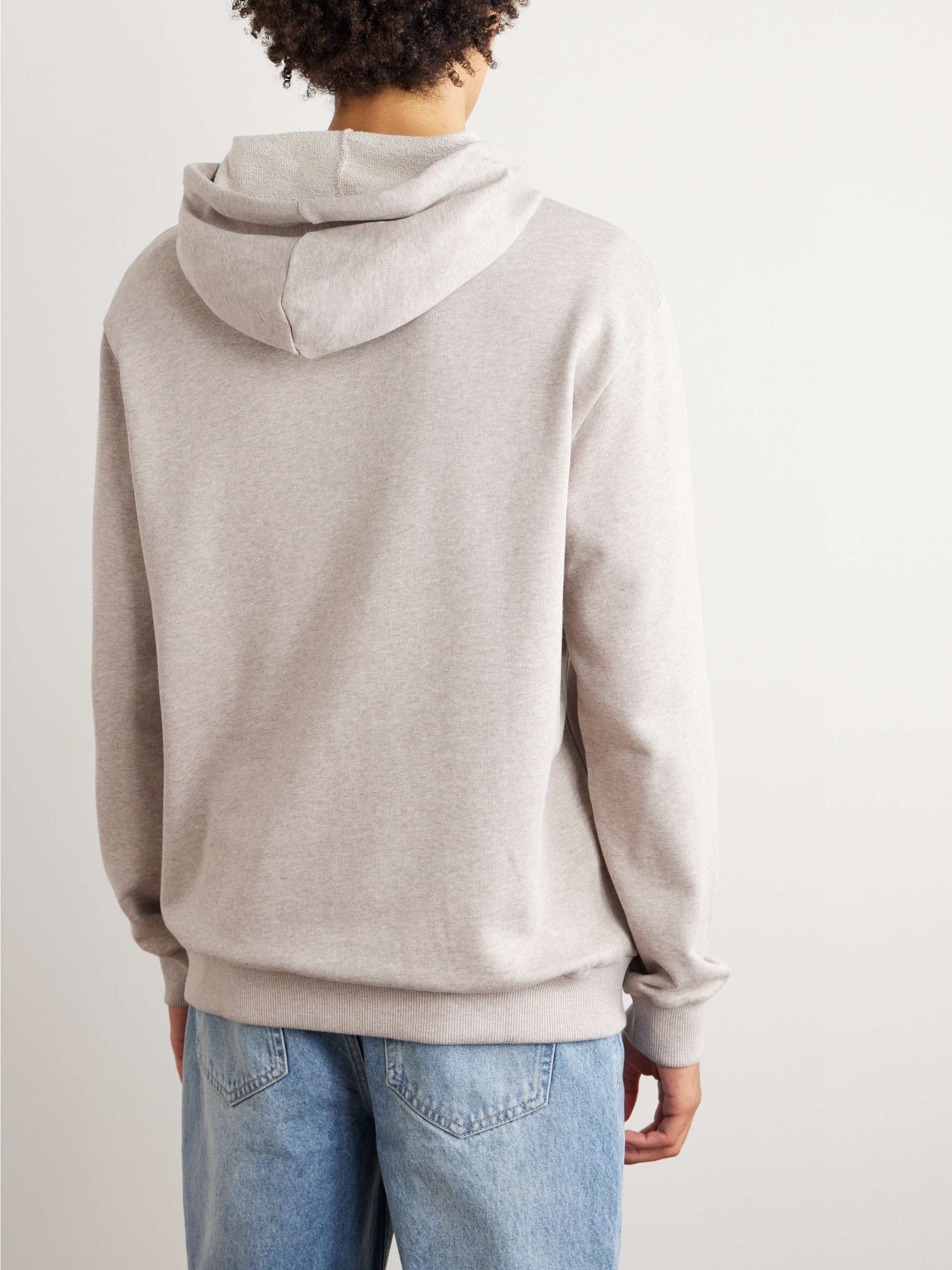 A.P.C. Logo-Print Cotton-Jersey Hoodie