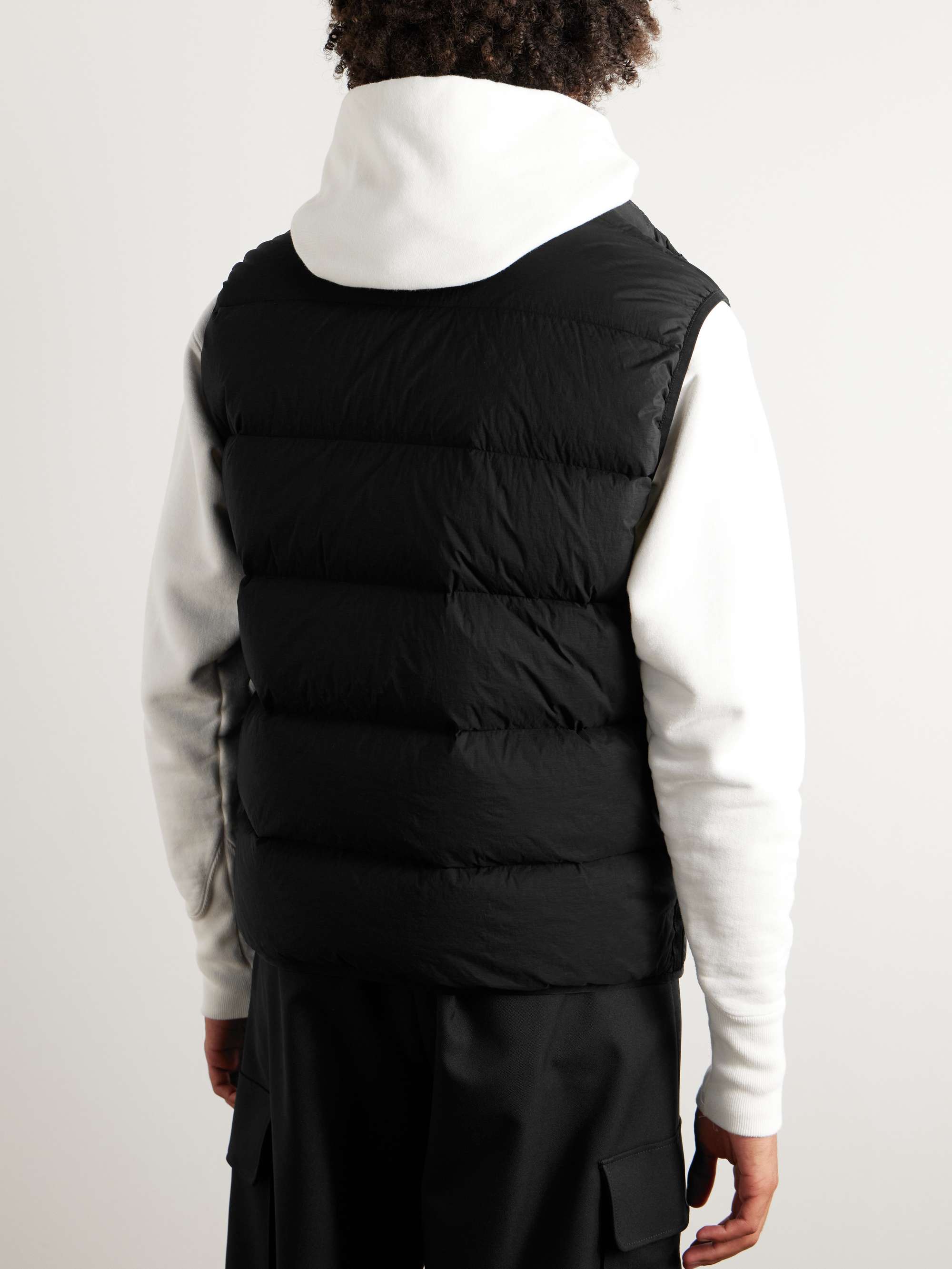 STONE ISLAND Logo-Appliquéd Quilted Shell Down Gilet for Men