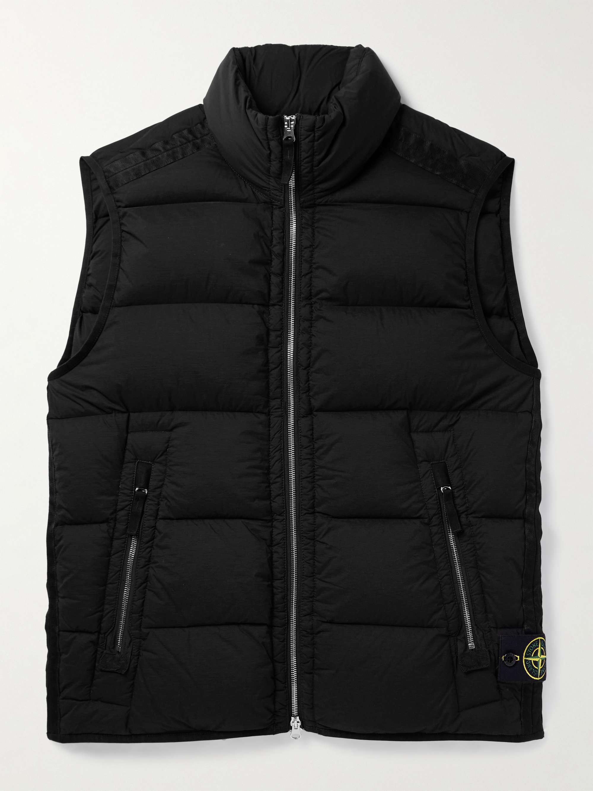 STONE ISLAND Logo Appliqu d Quilted Shell Down Gilet for Men MR