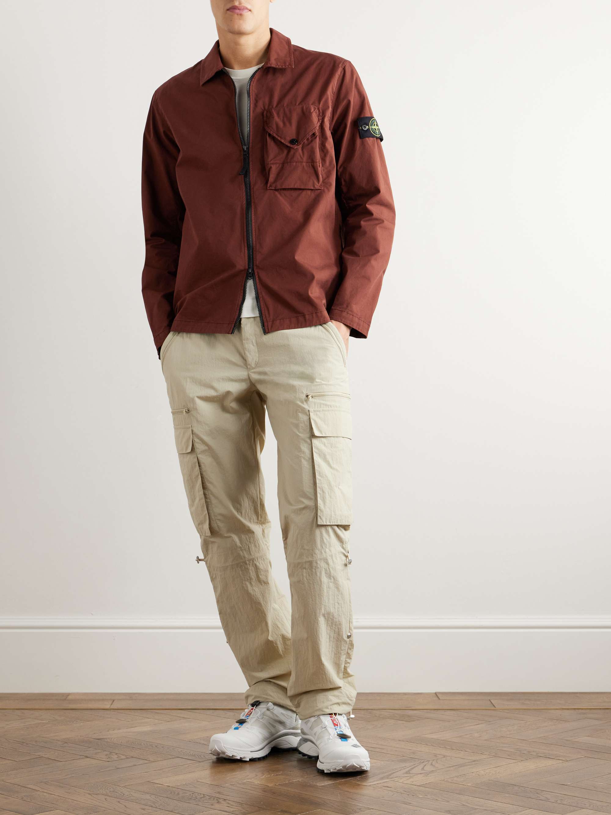 Stone Island Men's Logo-Appliquéd Overshirt