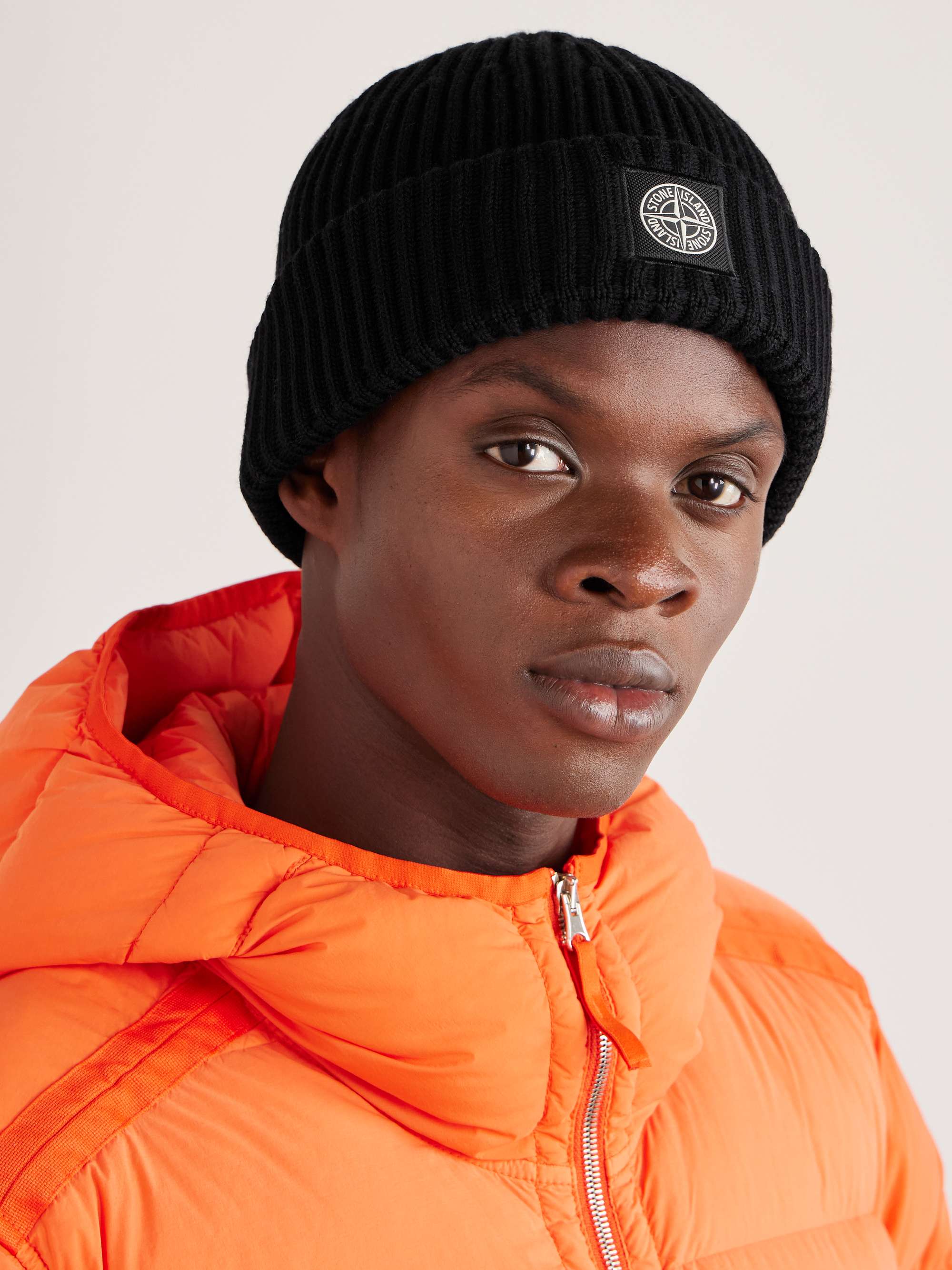 stone island knit beanie