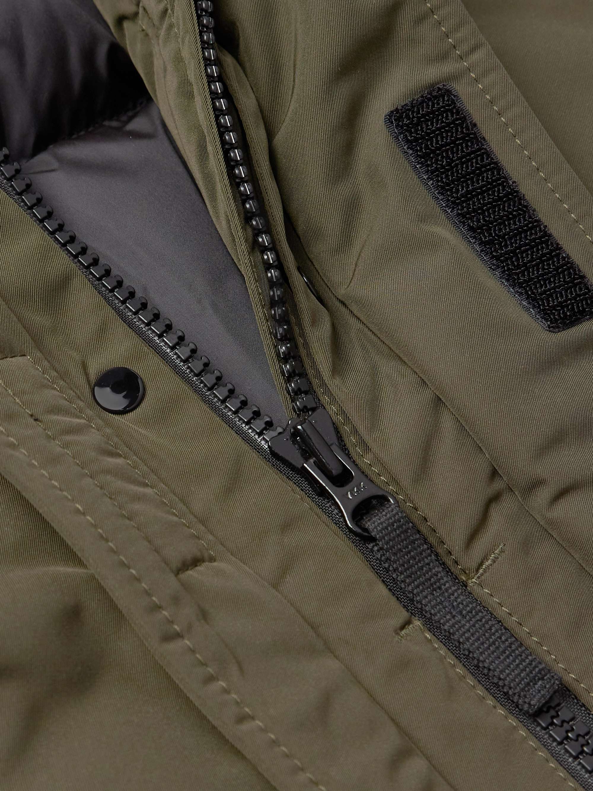 STONE ISLAND Logo-Appliquéd Twill Down Jacket for Men | MR PORTER