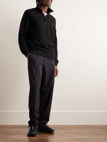 Balmain Monogram Half-zip Jumper in Black for Men