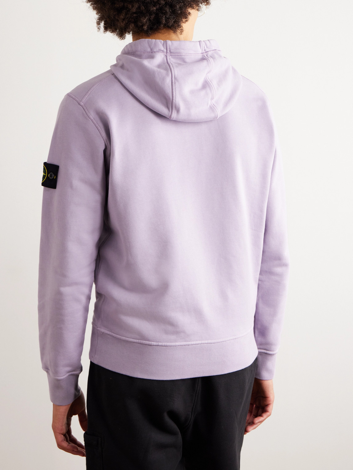 Stone island online lavender hoodie