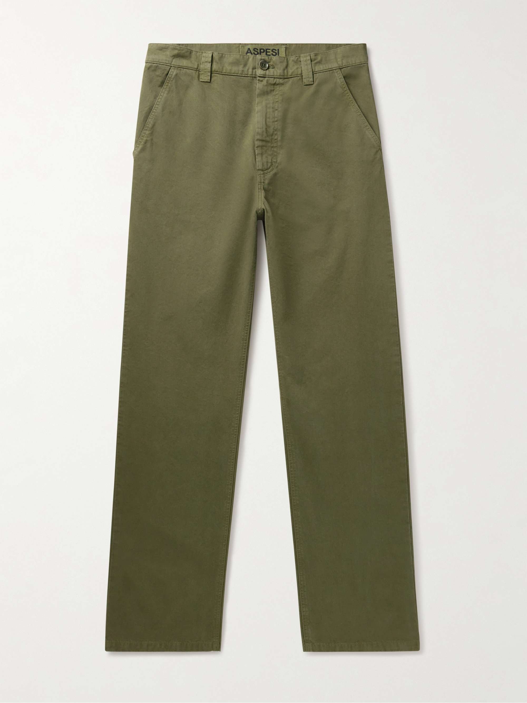 ASPESI Straight-Leg Cotton-Gabardine Chinos for Men | MR PORTER