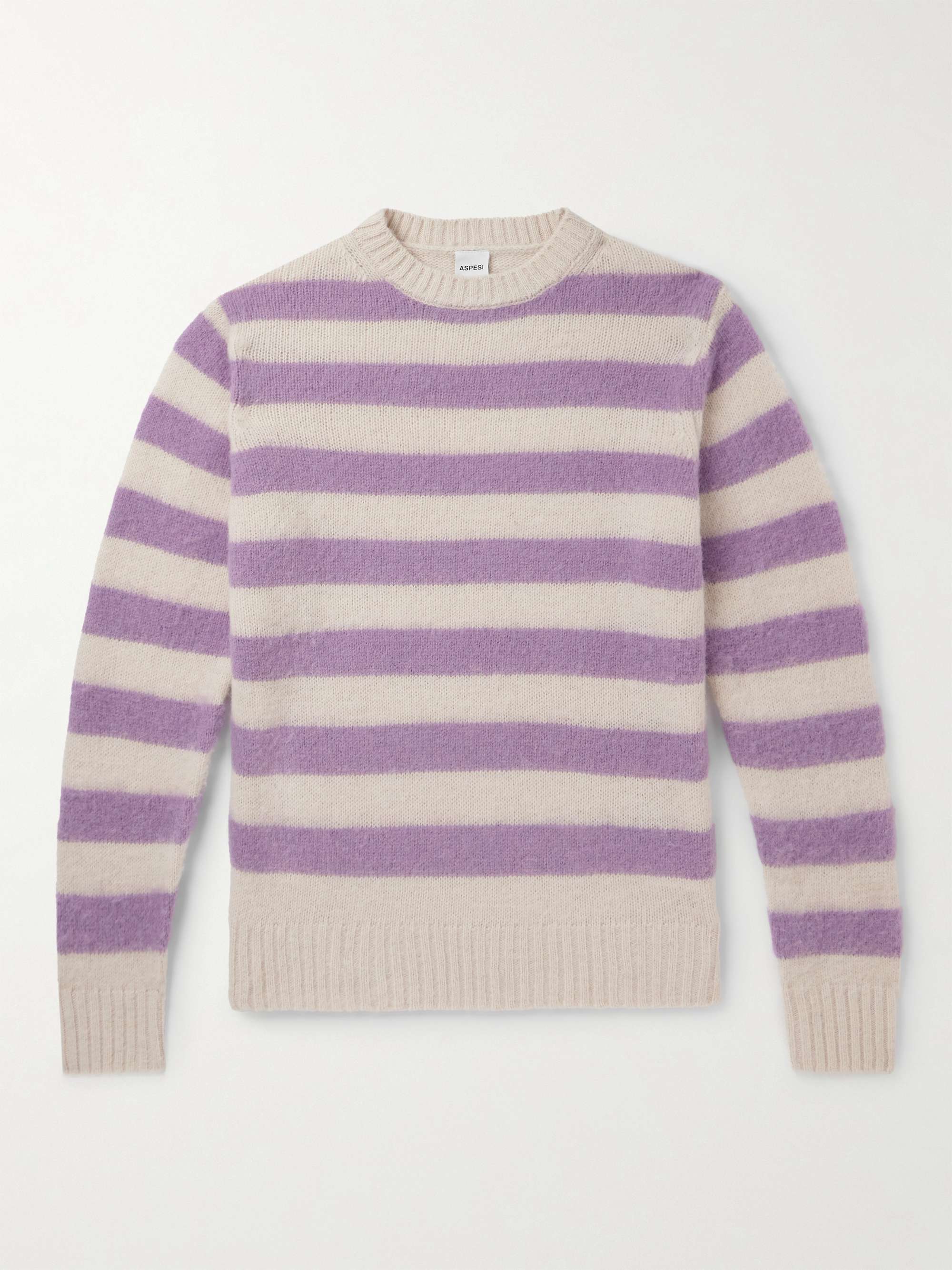 ASPESI striped button-up cardigan - Neutrals
