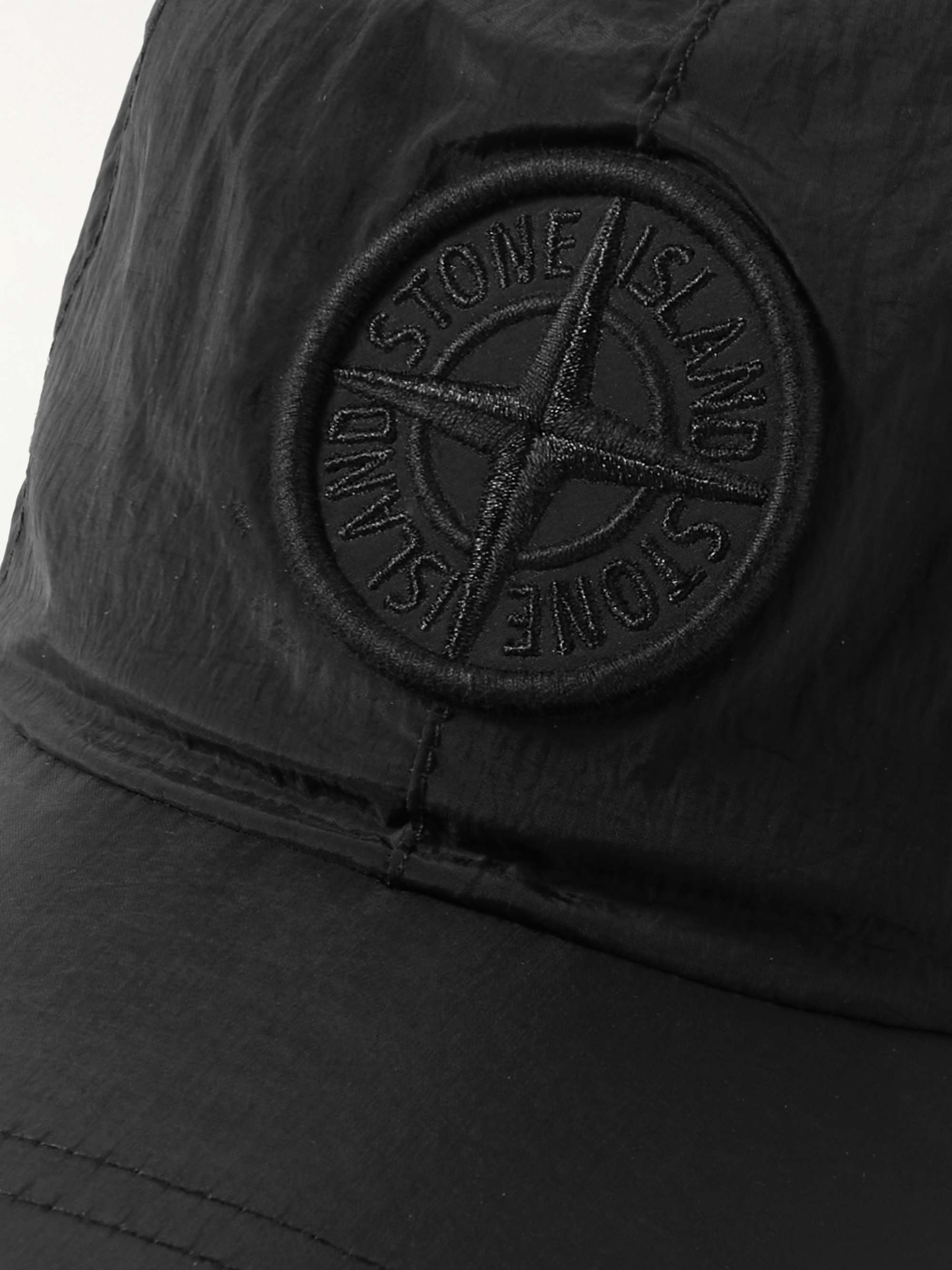 STONE ISLAND Logo-Appliquéd Crinkled-ECONYL® Cap for Men | MR PORTER