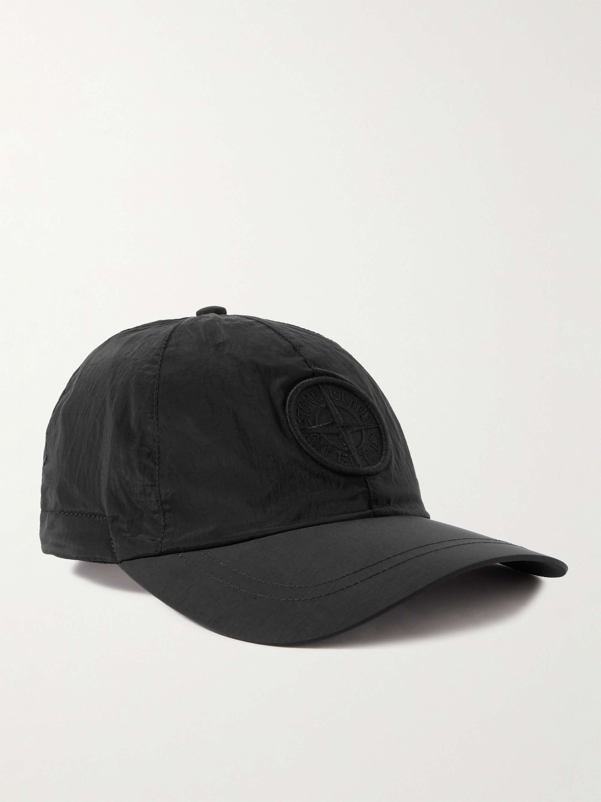 STONE ISLAND Logo-Appliquéd Crinkled-ECONYL® Cap for Men | MR PORTER