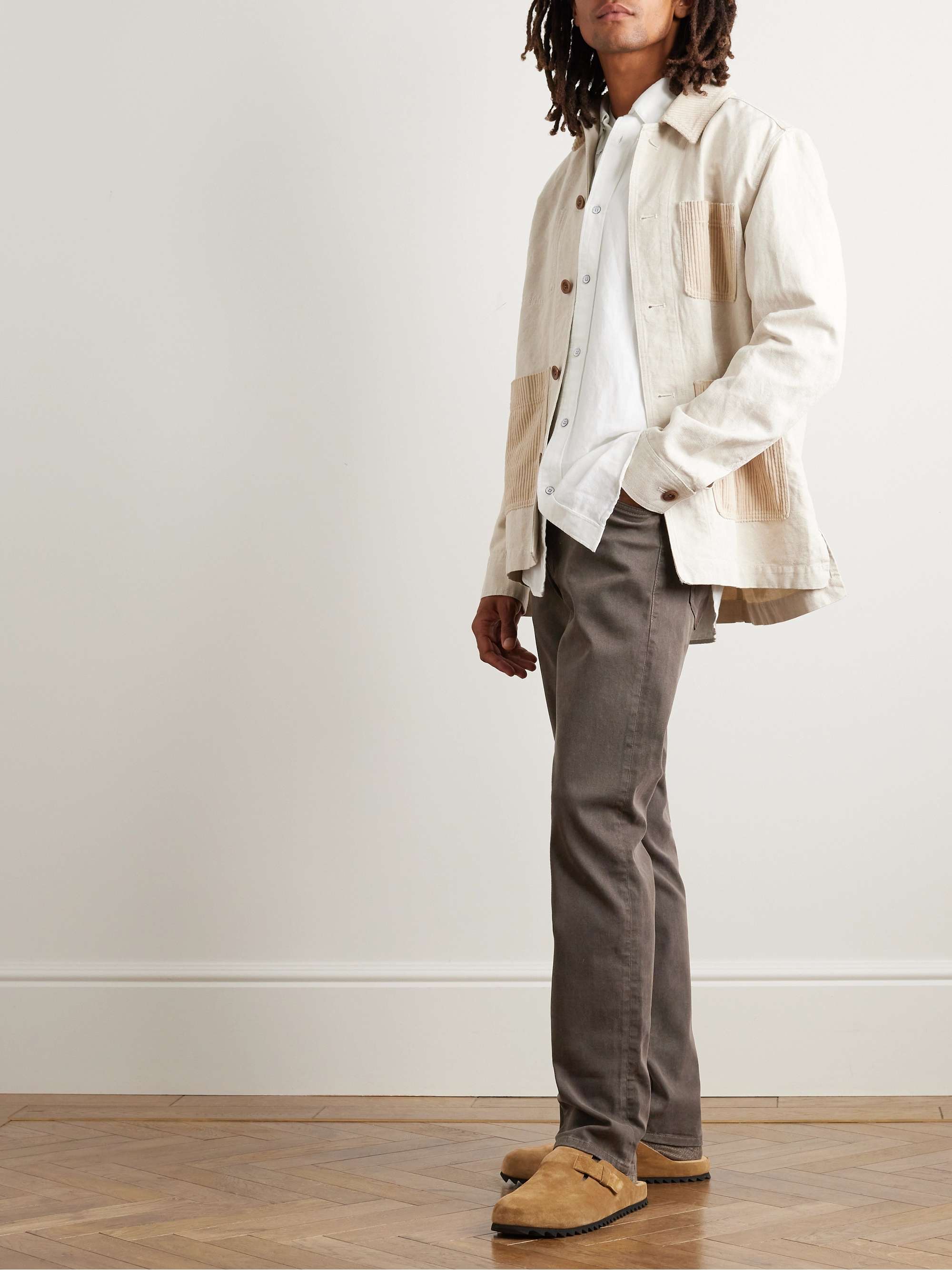 FRAME L'Homme Slim-Fit Stretch Lyocell-Blend Trousers