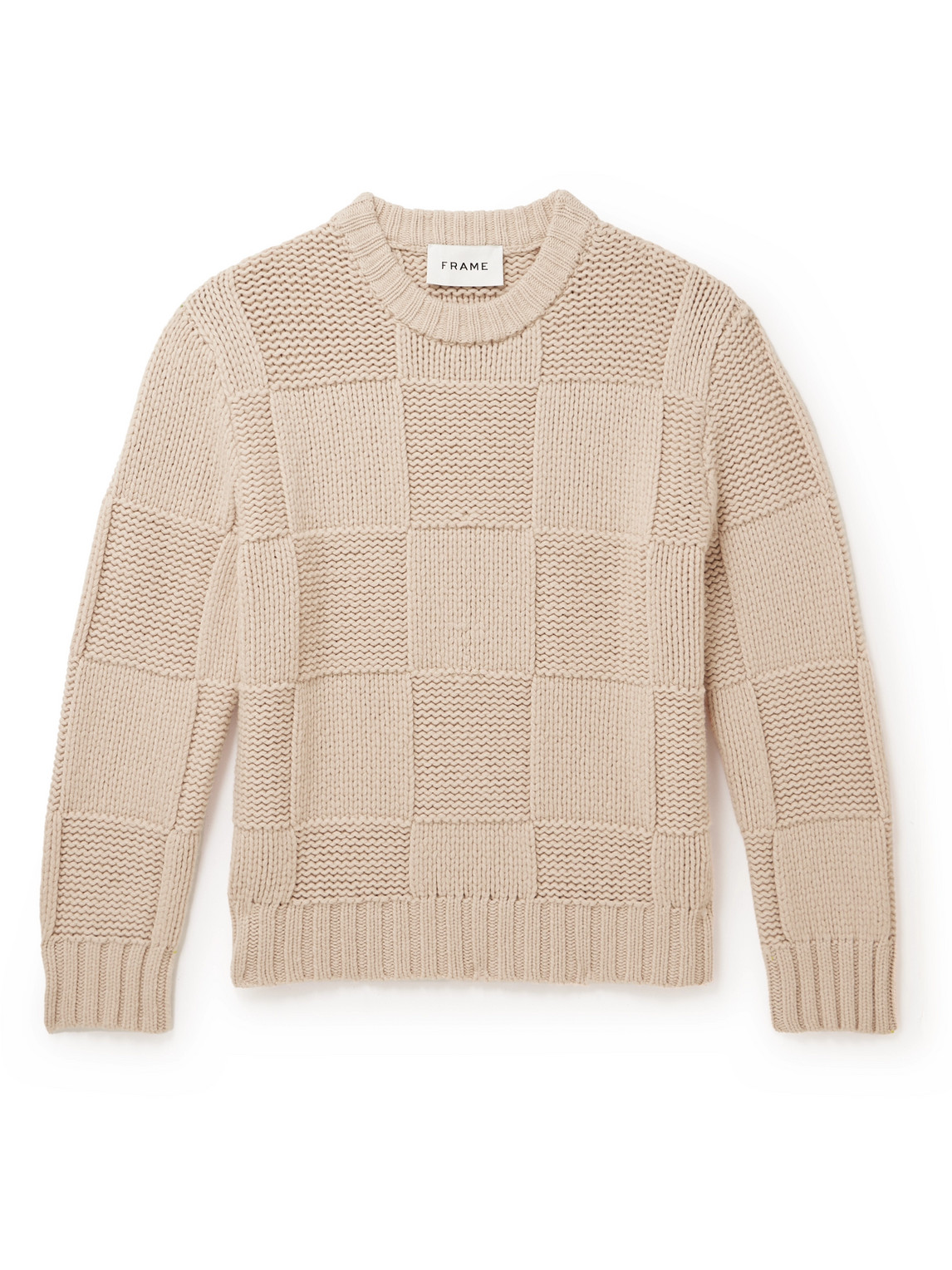 Grid Merino Wool Sweater