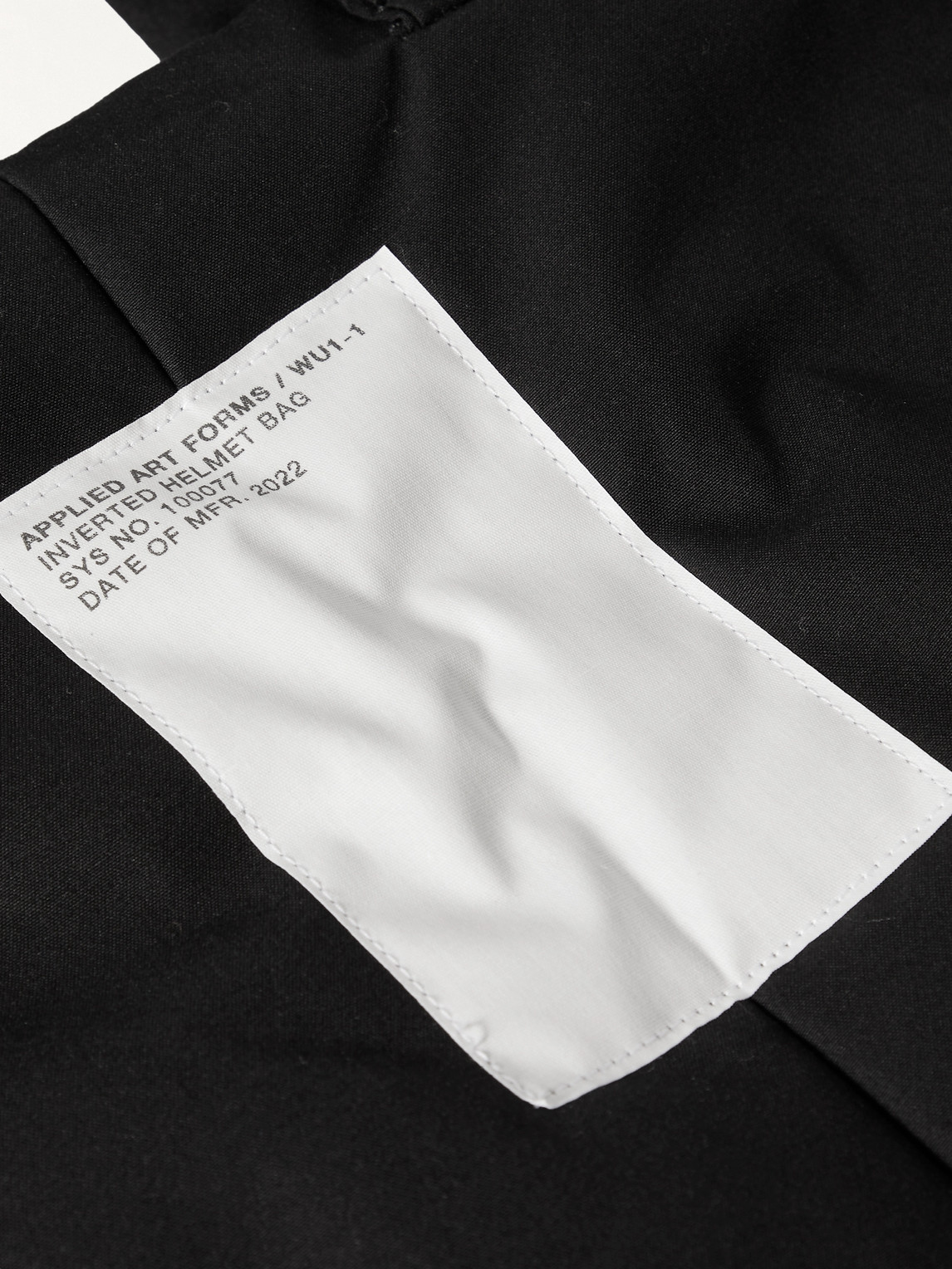 Shop Applied Art Forms Wu1-1 Logo-appliquéd Cotton Tote Bag In Black