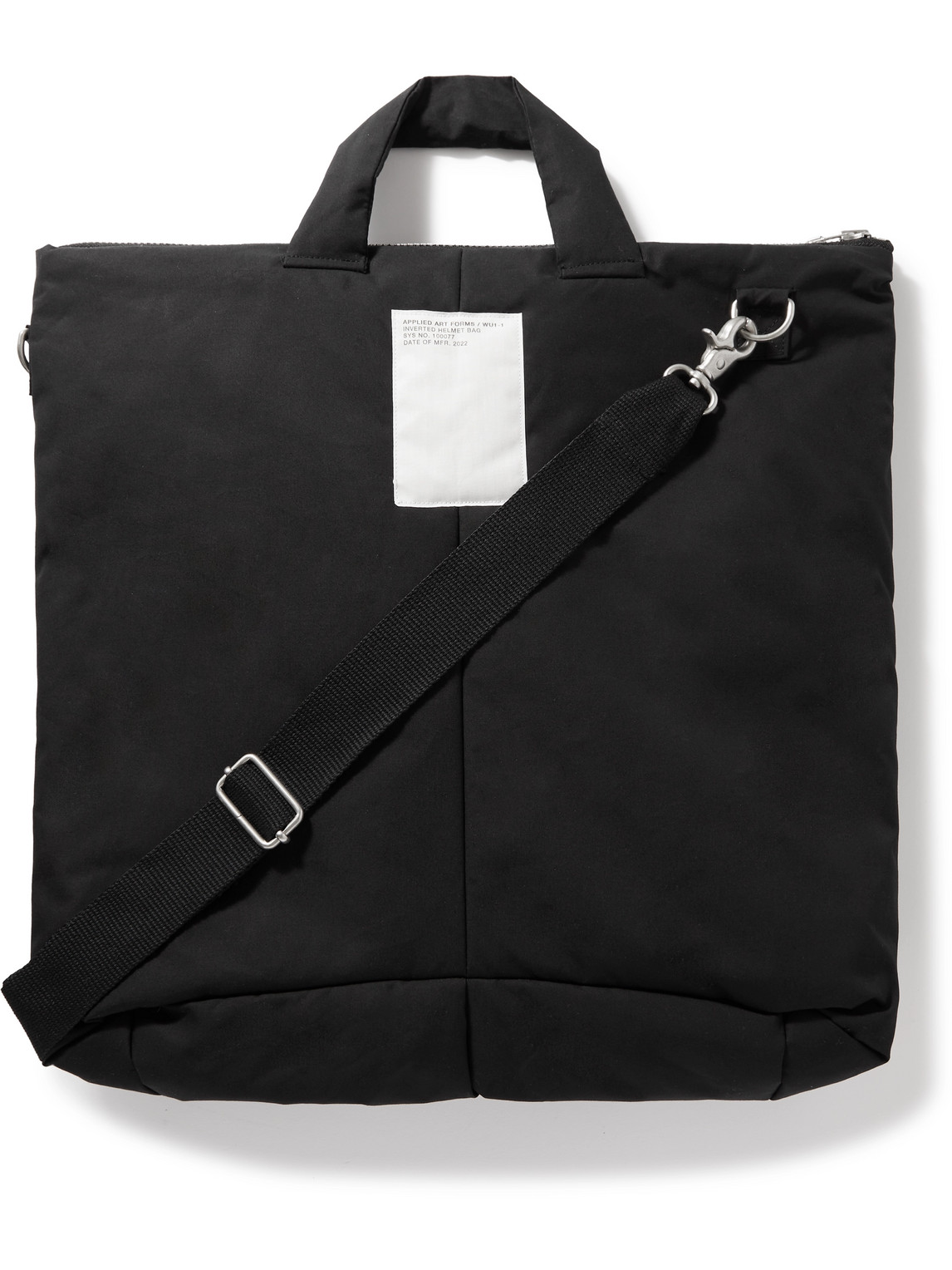 Applied Art Forms Wu1-1 Logo-appliquéd Cotton Tote Bag In Black