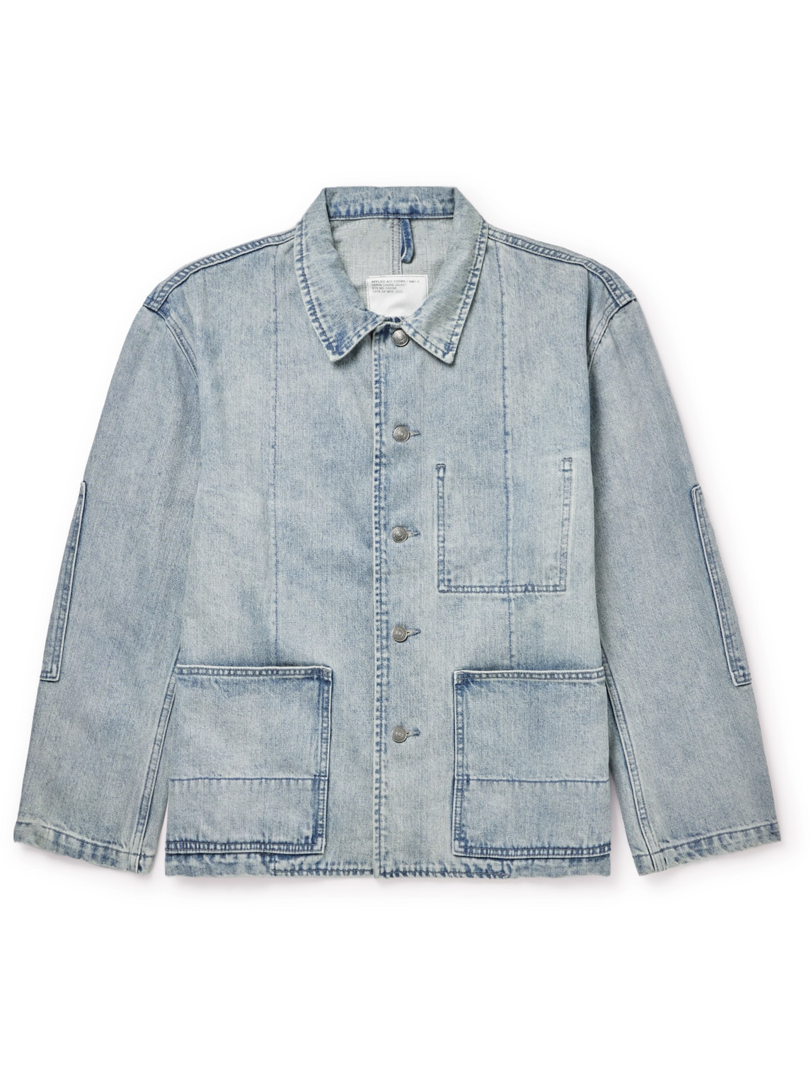 Applied Art Forms Selvedge Denim Chore Jacket In Blue