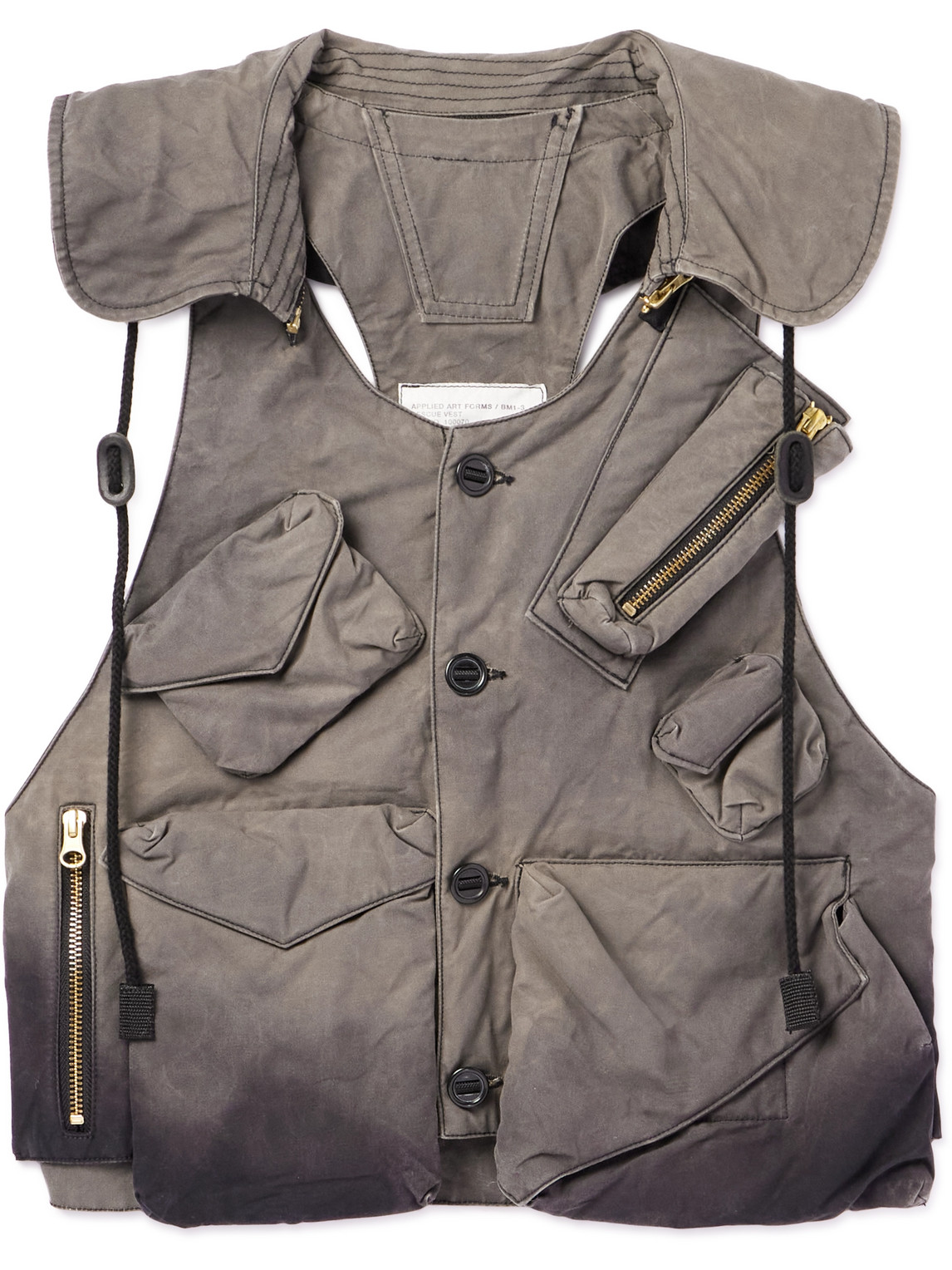 Applied Art Forms Bm1-3 Cotton Gilet In Gray