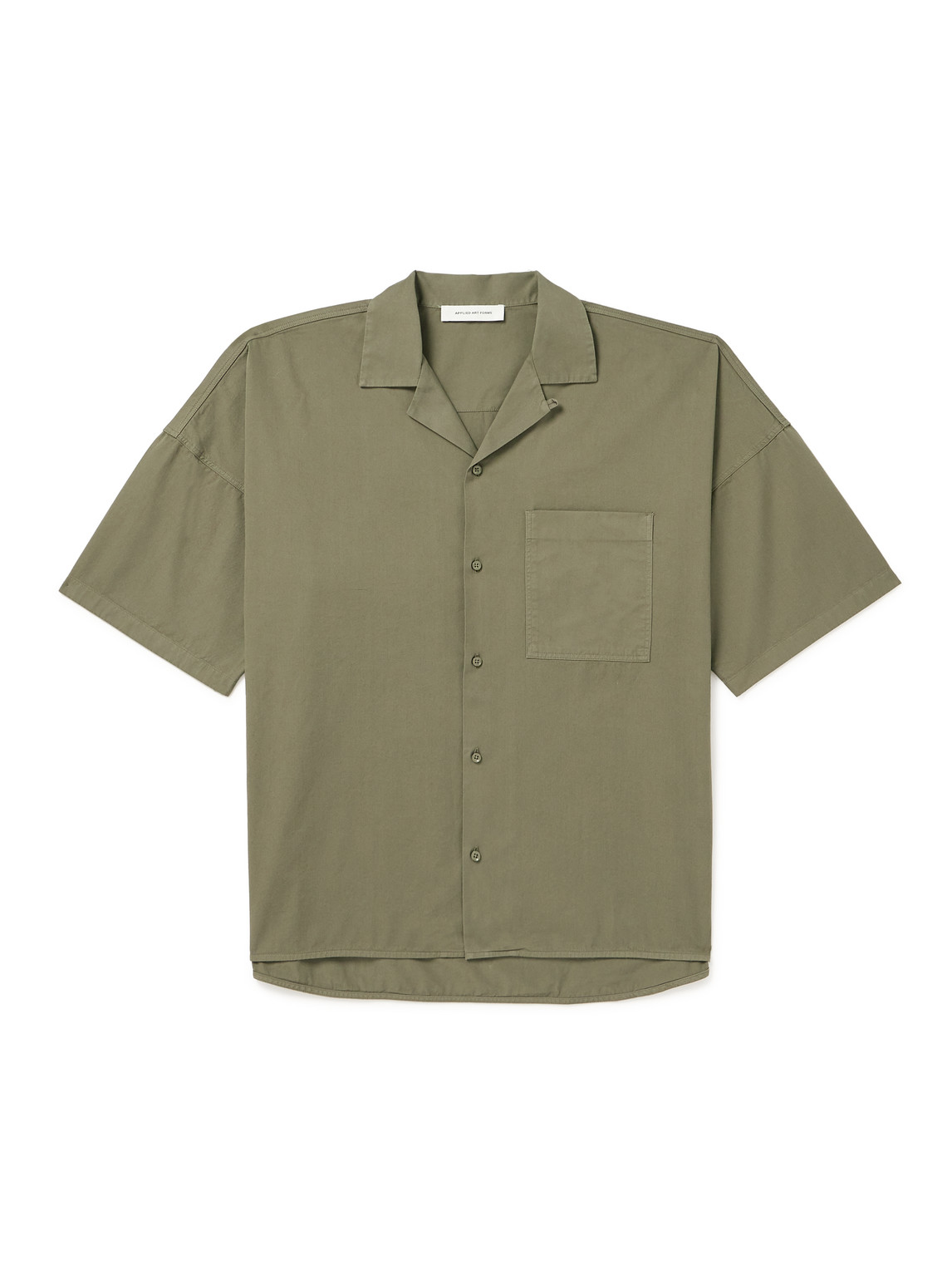 Applied Art Forms PM2-1 Oversized Convertible-Collar Cotton-Twill Shirt