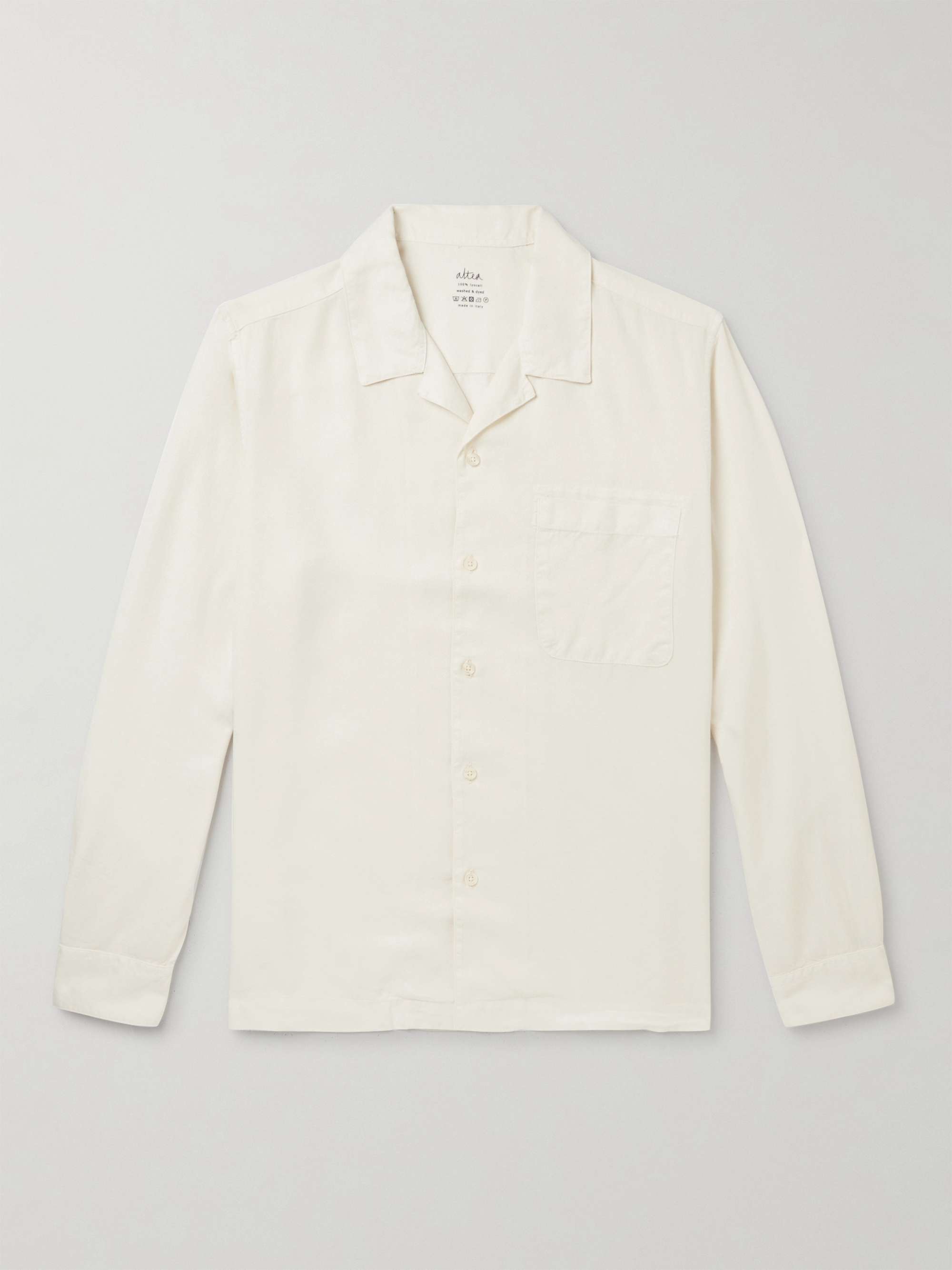 ALTEA Camp-Collar Cotton-Poplin Shirt for Men | MR PORTER