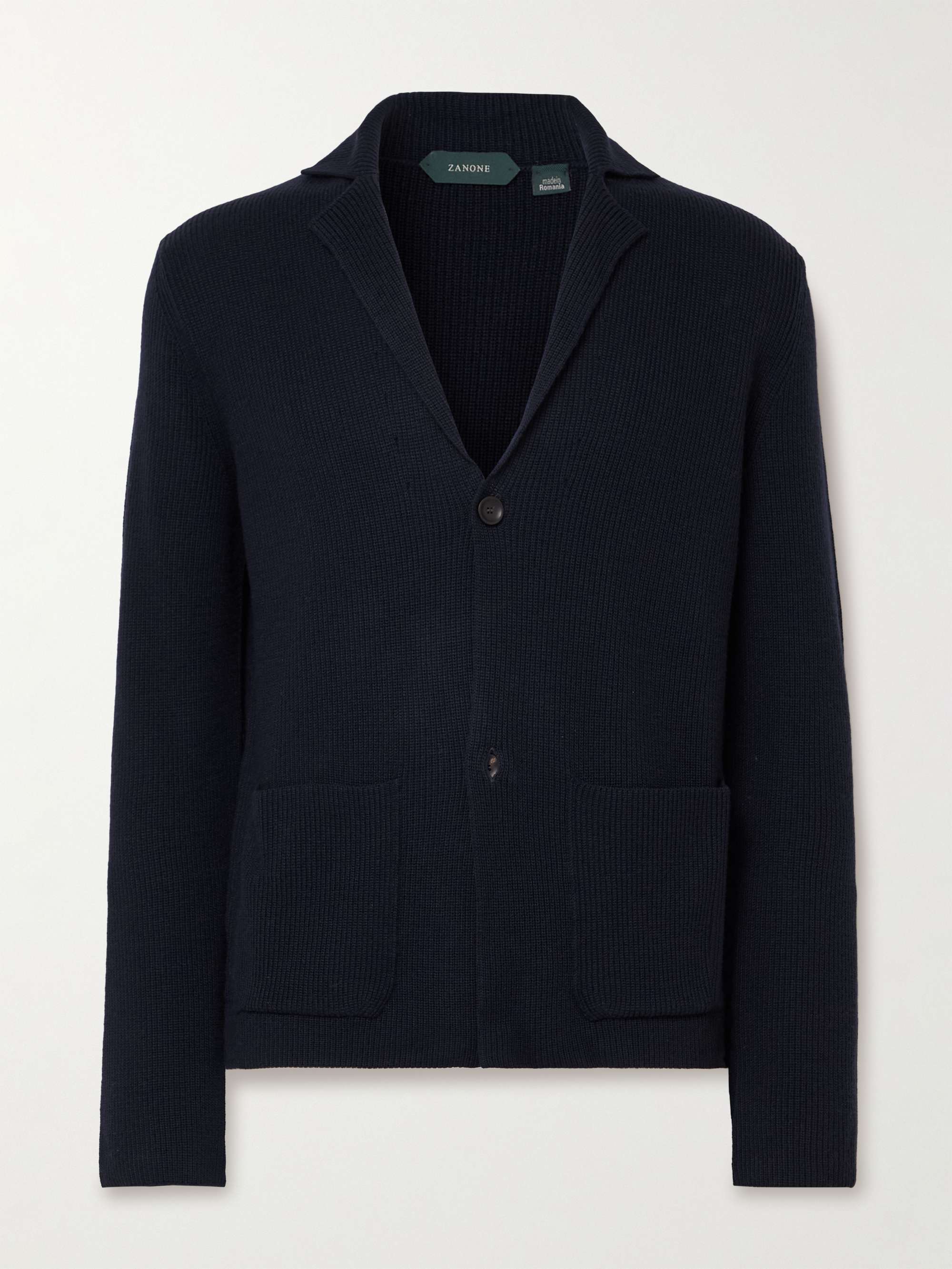INCOTEX Slim-Fit Ribbed Virgin Wool Cardigan for Men | MR PORTER
