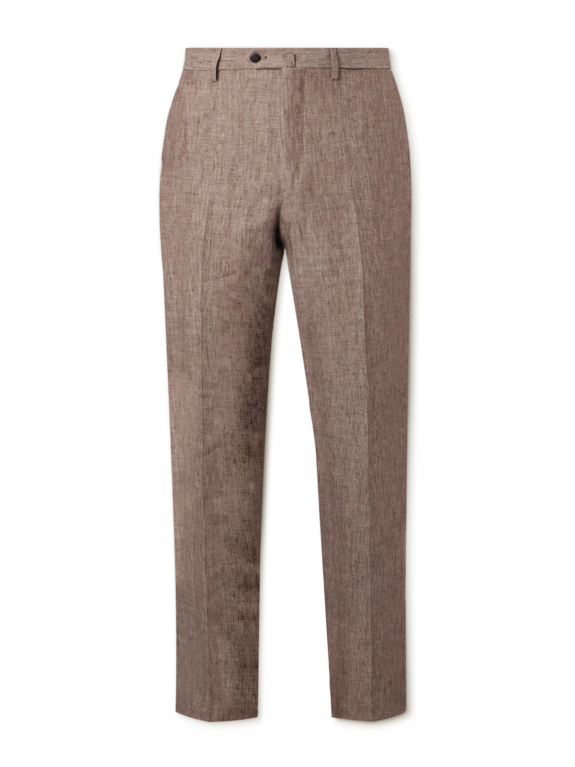 Caruso Green Slim Fit Tapered Cotton Blend Corduroy Suit Trousers