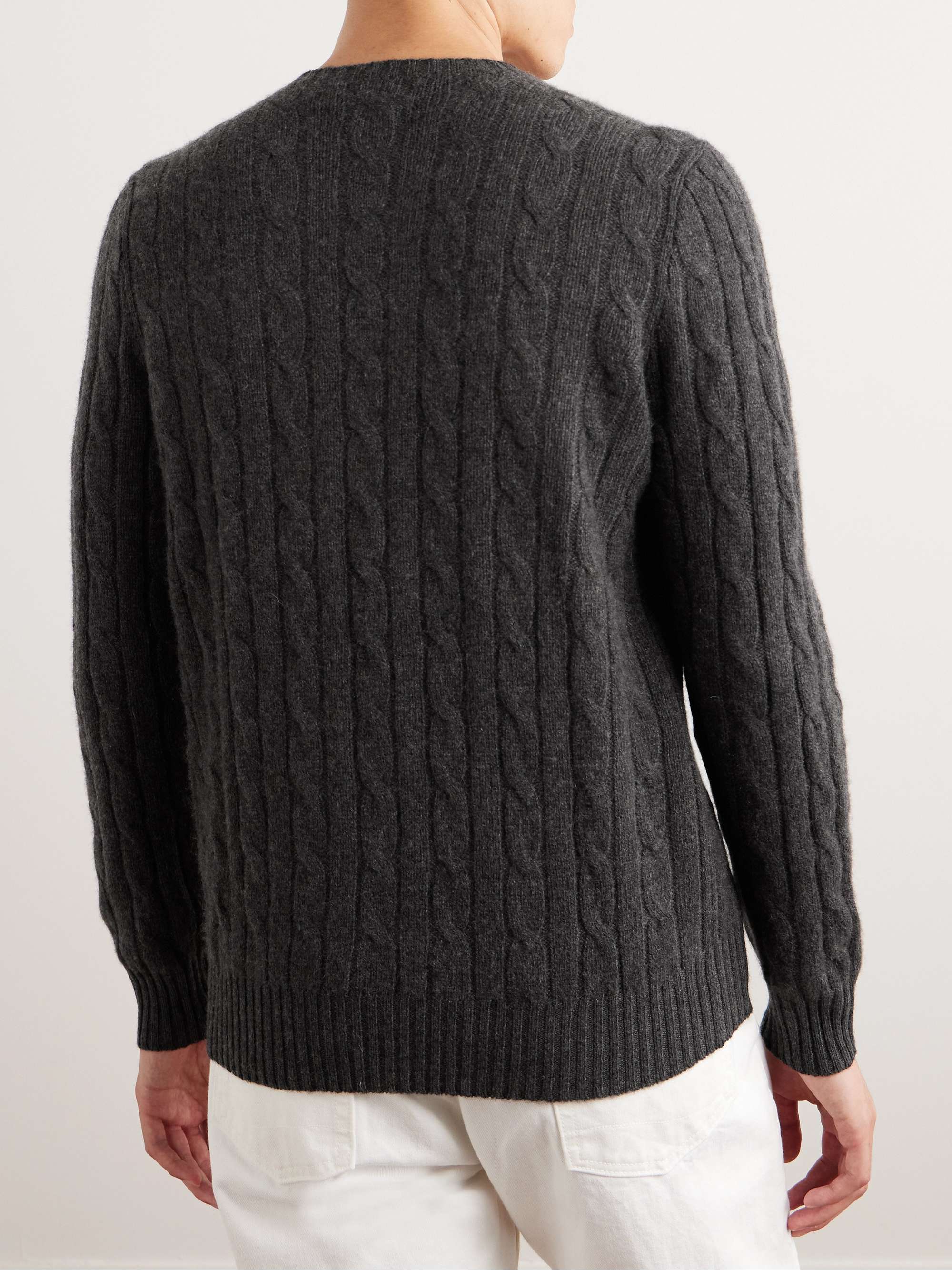 POLO RALPH LAUREN Cable-Knit Cashmere Sweater for Men | MR PORTER