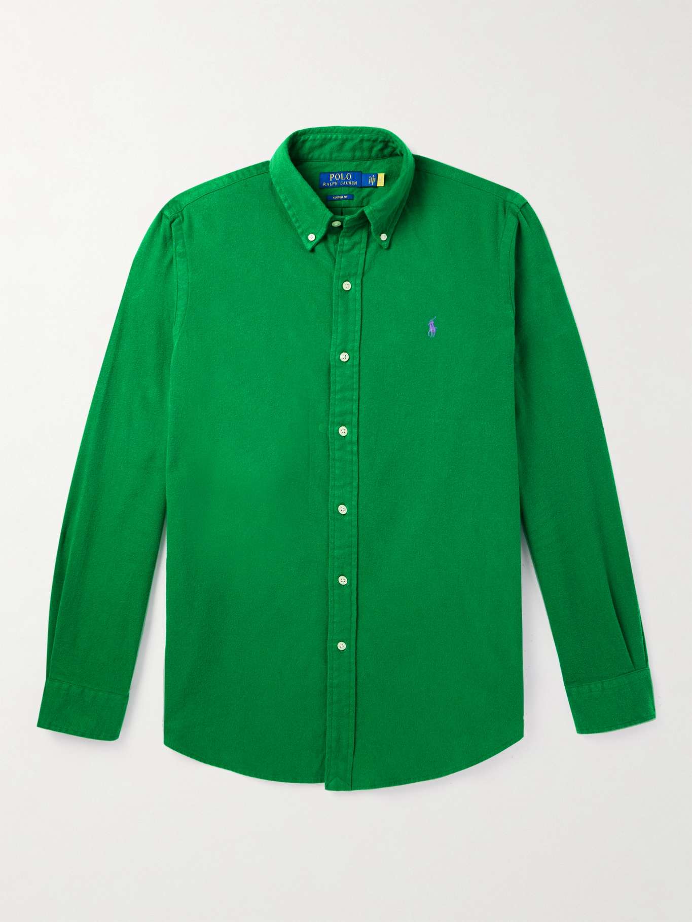 POLO RALPH LAUREN ButtonDown Collar LogoEmbroidered CottonFlannel
