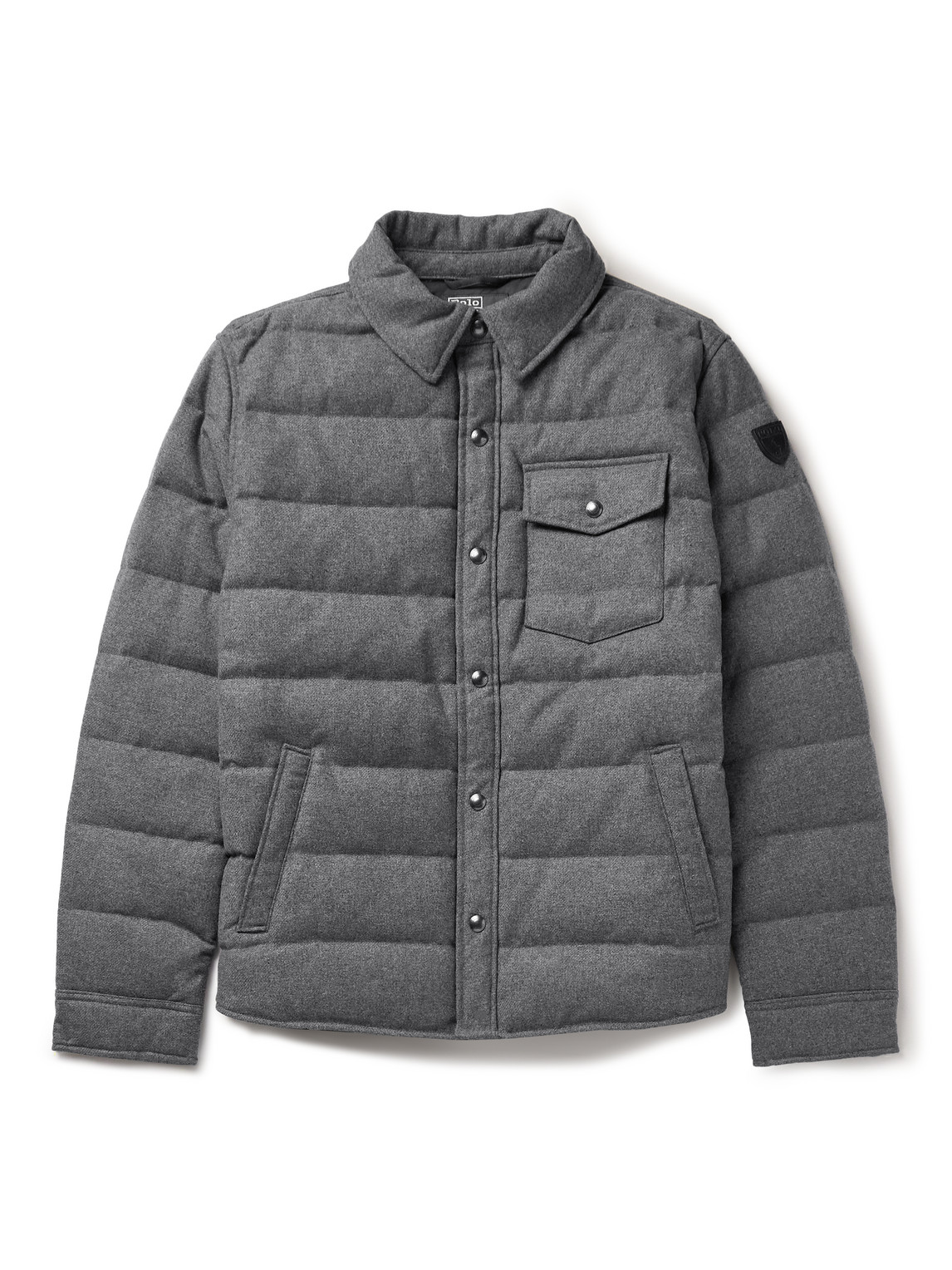 Beckt Quilted Recycled Wool-Blend Down Jacket