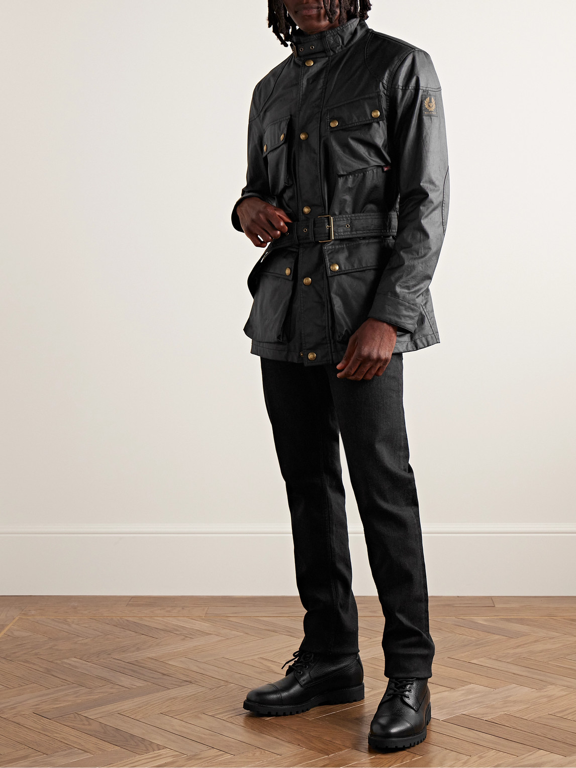 Belstaff Black Trialmater Jacket In Black